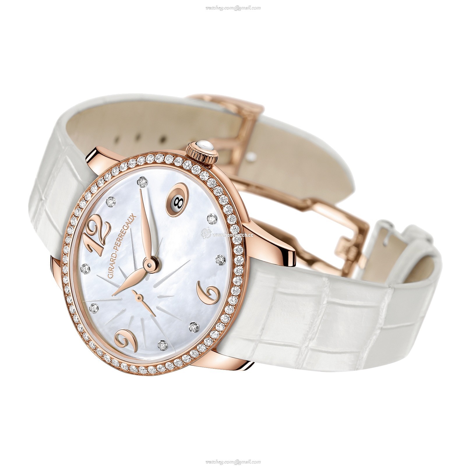 Girard-Perregaux Cats Eye Automatic | 35mm Rose Gold | Mother of Pearl Dial - Image 2