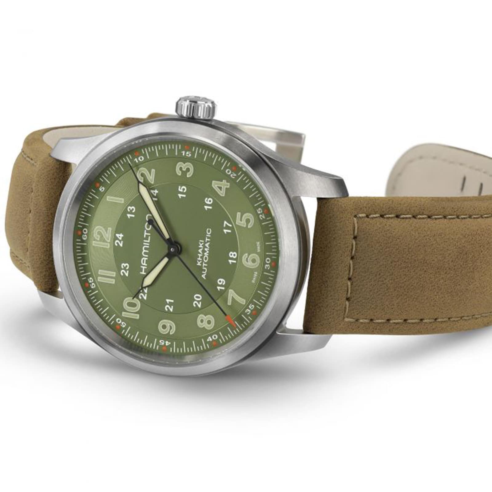 Hamilton Khaki Field Titanium Automatic Green Watch - 38mm | H70205860 - Image 3