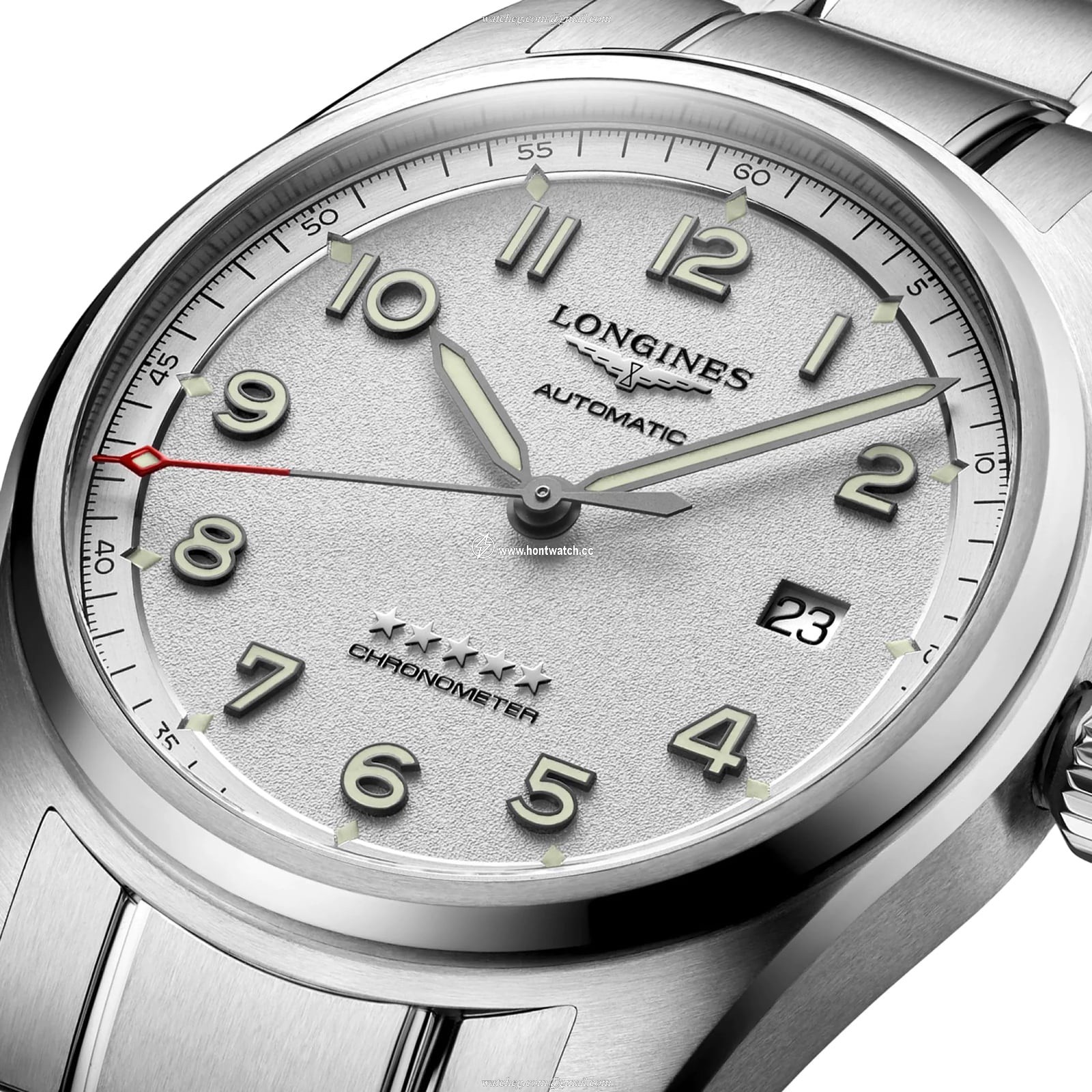 Longines Spirit L38104736 Automatic Watch - 40mm Stainless Steel - Silver Dial - Image 2