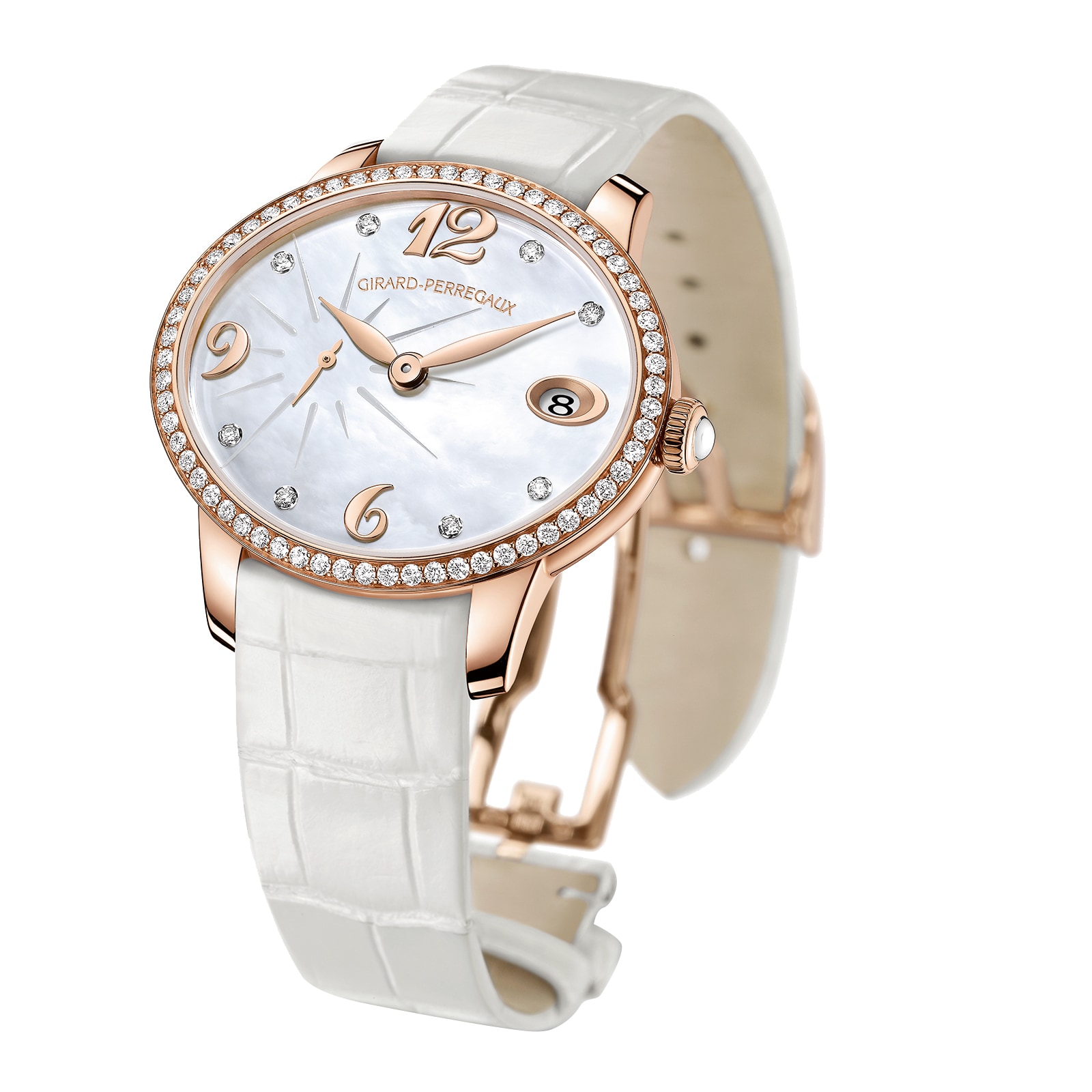 Girard-Perregaux Cats Eye Automatic | 35mm Rose Gold | Mother of Pearl Dial - Image 3