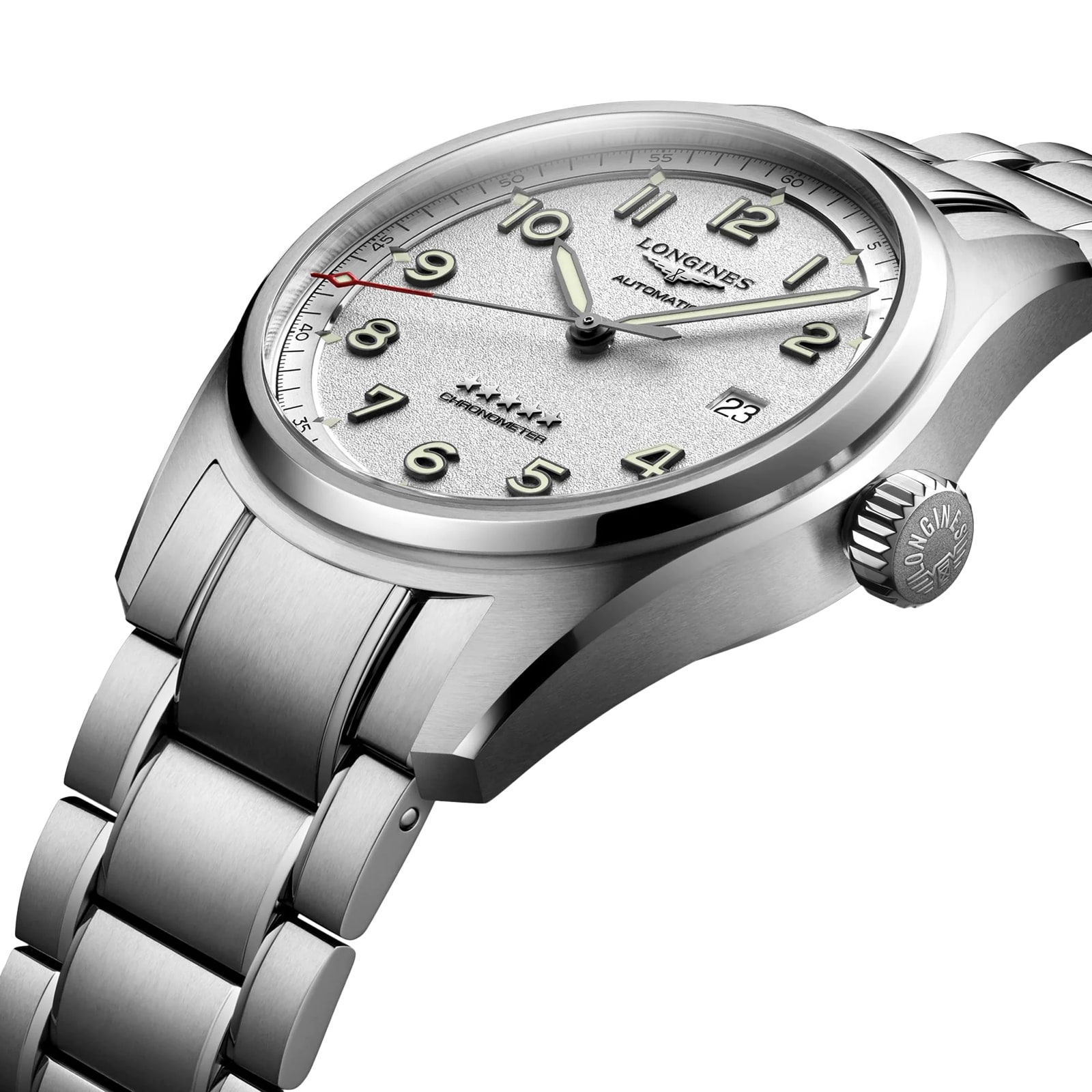 Longines Spirit L38104736 Automatic Watch - 40mm Stainless Steel - Silver Dial - Image 3