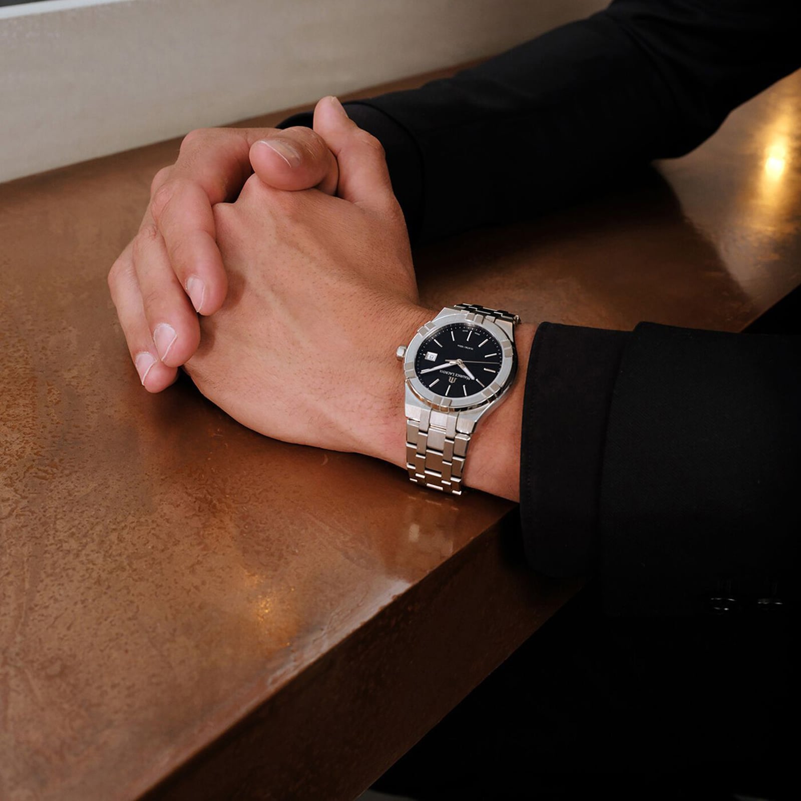 Maurice Lacroix Aikon Quartz Watch - Black Dial - 40mm Stainless Steel - Image 3