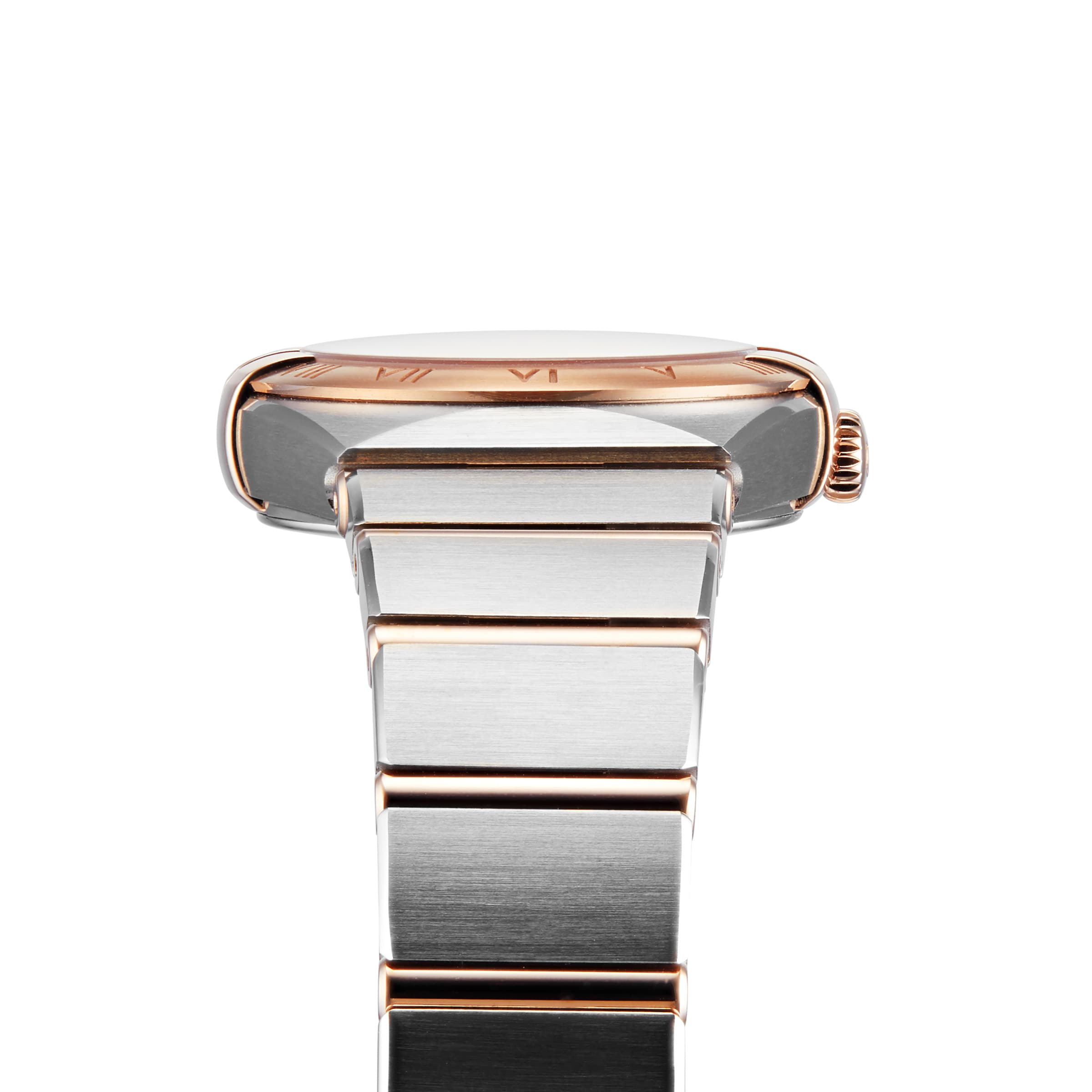 Omega Constellation Replica - 25mm Blue Dial - Stainless Steel & Rose Gold - Image 4