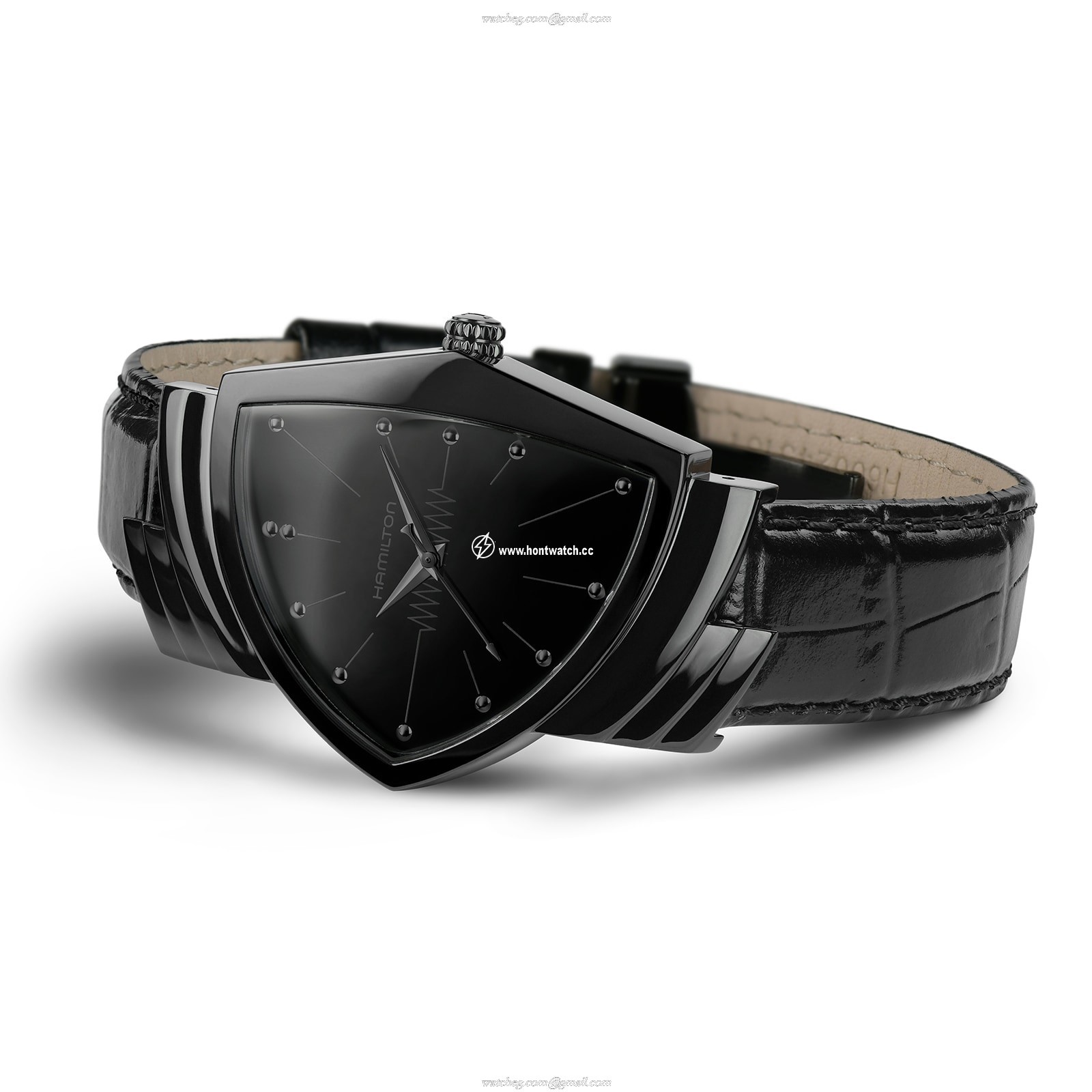Hamilton Ventura H24401731 | Black Quartz Watch | Stainless Steel & PVD - Image 2