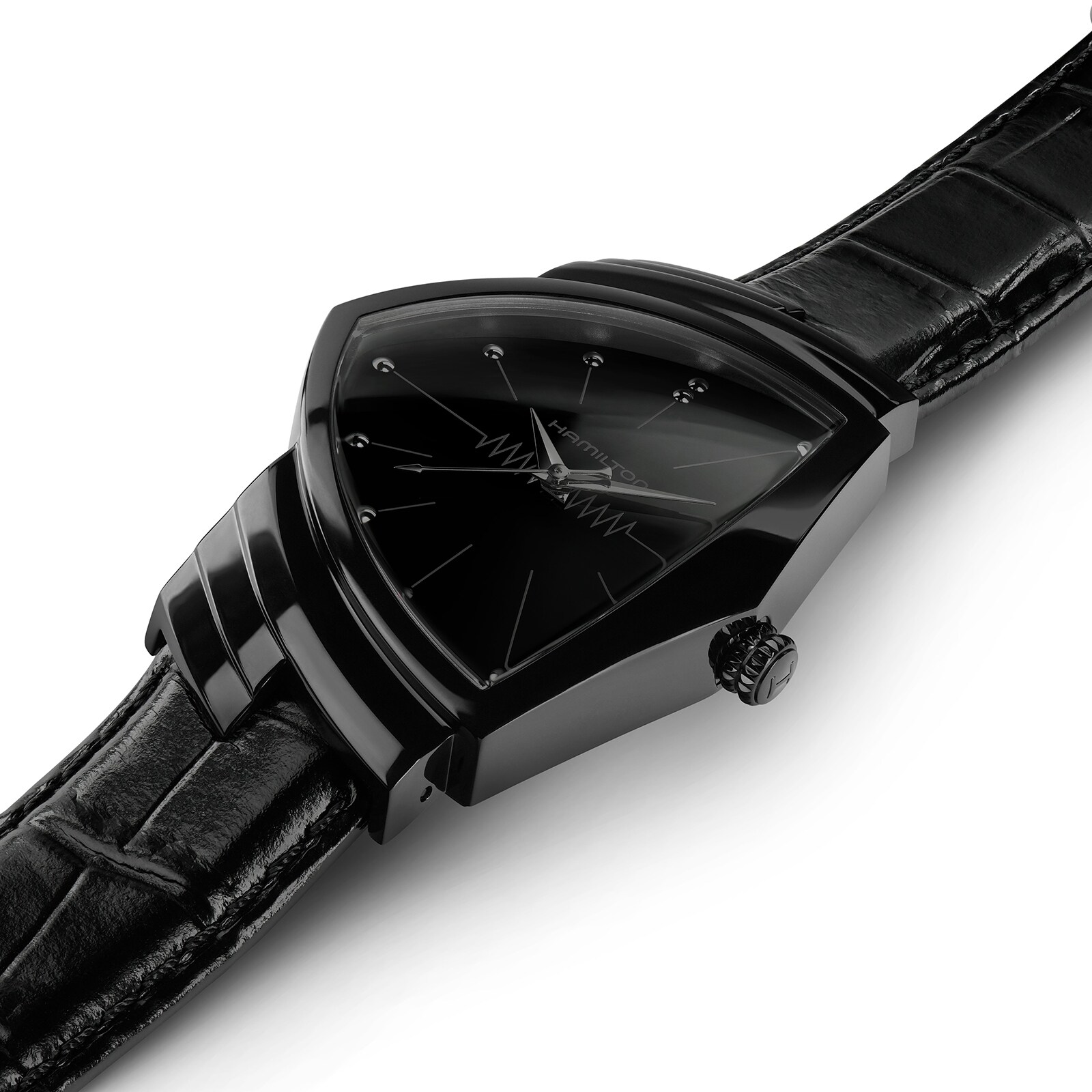 Hamilton Ventura H24401731 | Black Quartz Watch | Stainless Steel & PVD - Image 3