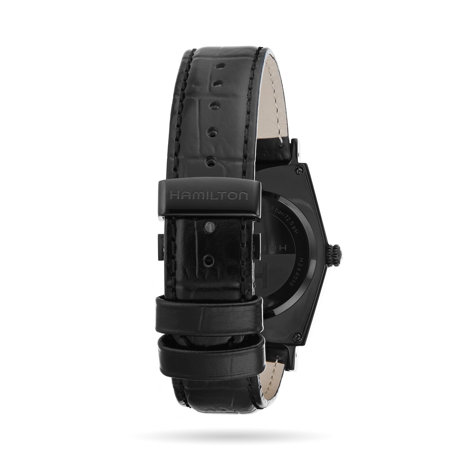 Hamilton Ventura H24401731 | Black Quartz Watch | Stainless Steel & PVD - Image 4