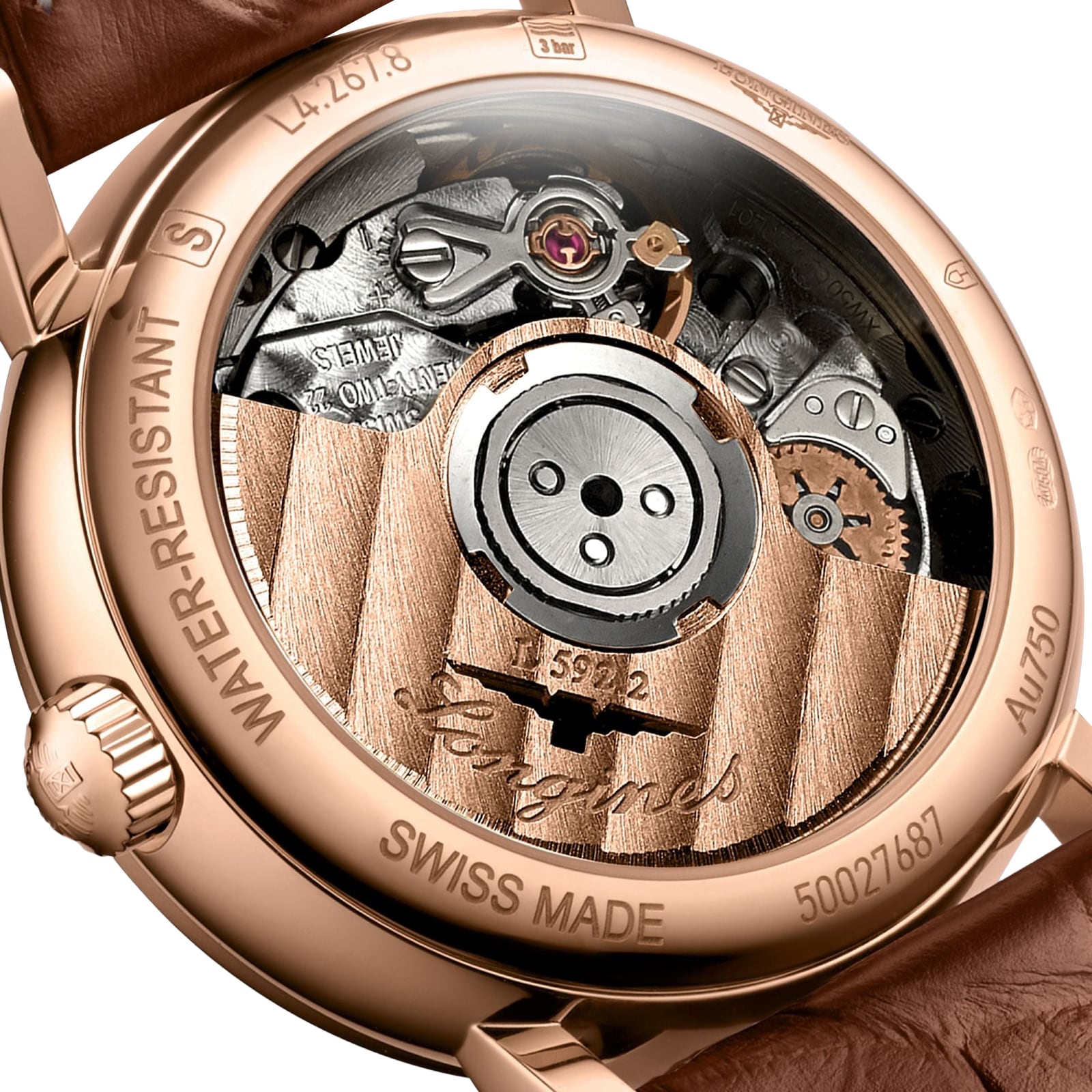 Longines Presence L42678732 | 18ct Rose Gold Automatic Watch | Silver Dial - Image 4