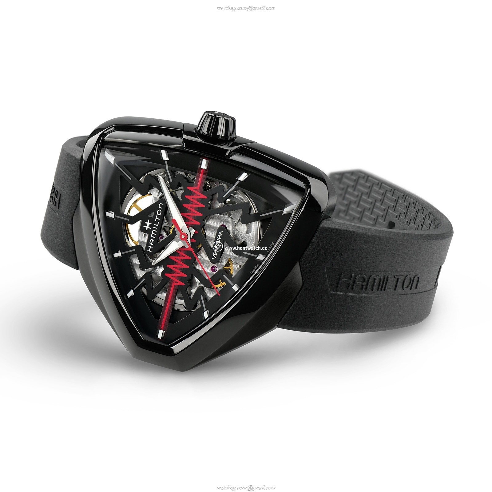 Hamilton Ventura H24535331 Automatic Watch - Black Dial - Stainless Steel & PVD Case - Image 2