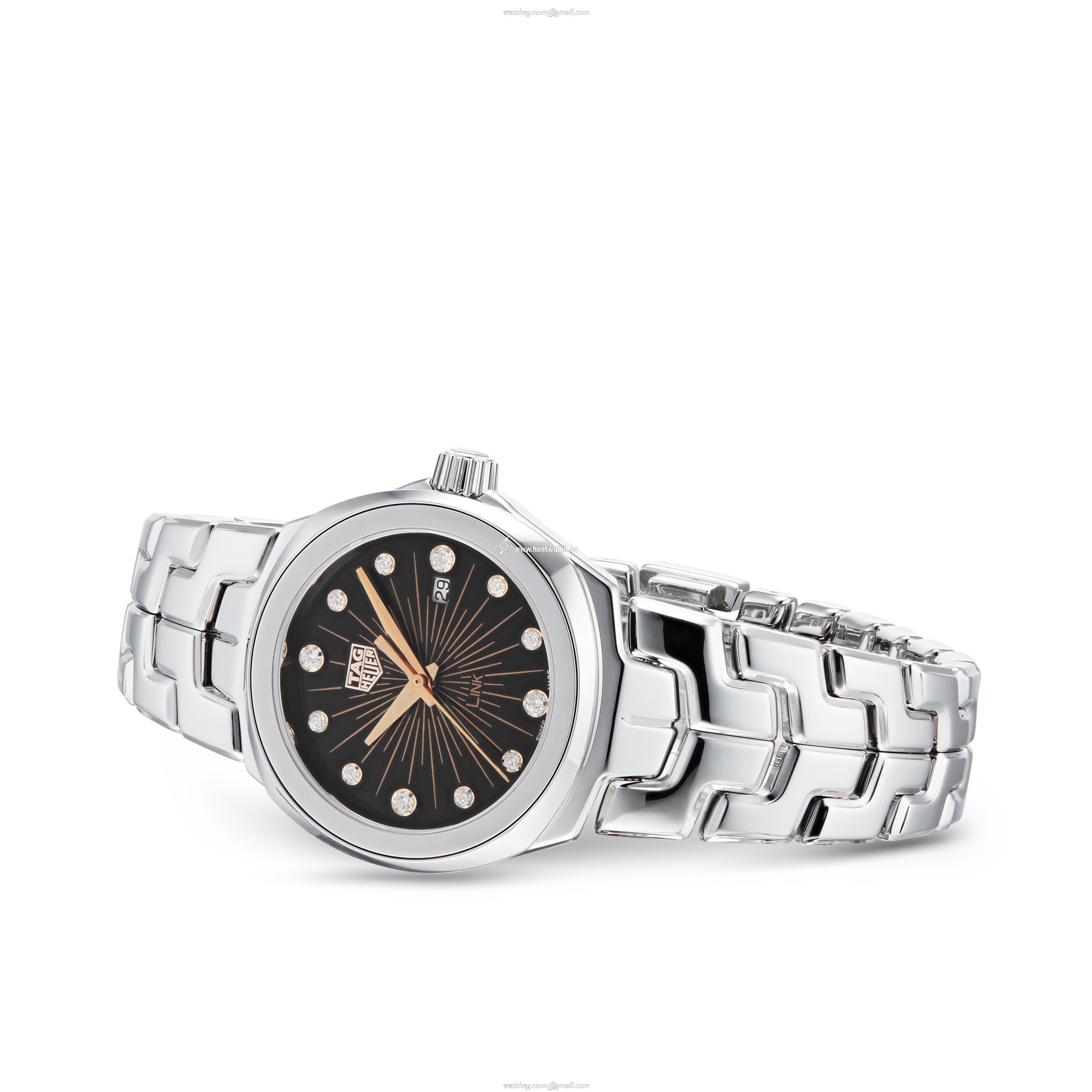 TAG Heuer Link WBC131F.BA0649 | 32mm Stainless Steel Quartz Watch - Black Dial - Image 2