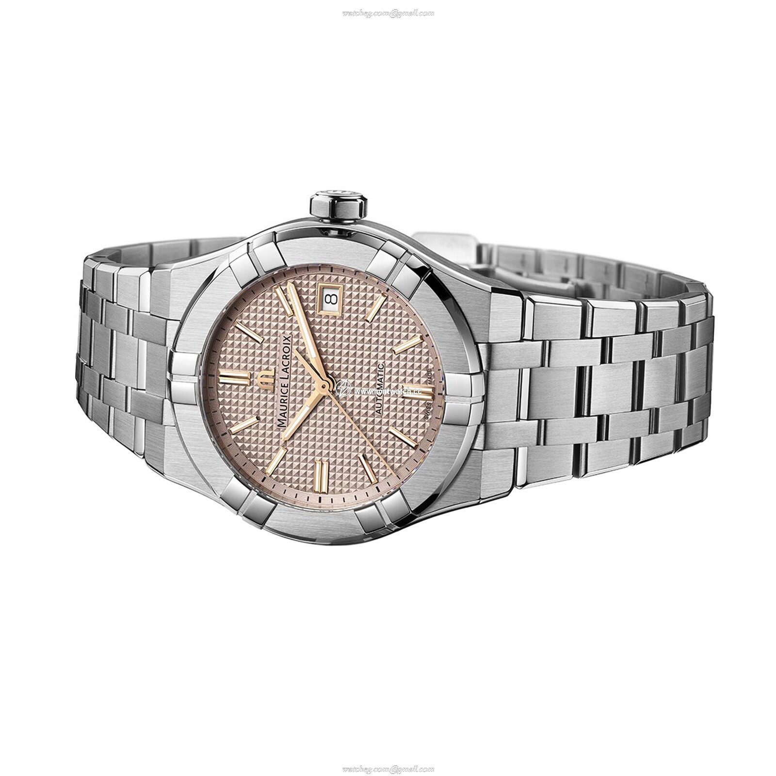 Maurice Lacroix Aikon Automatic - 39mm Pink Dial - Stainless Steel Watch - Image 2