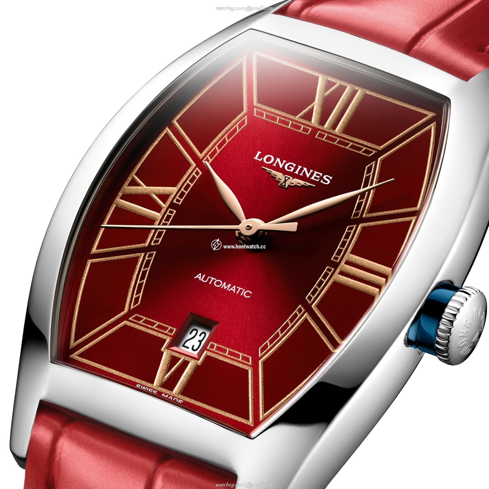 Longines Evidenza L21424092 Automatic Watch | Red Dial | Stainless Steel - Image 2
