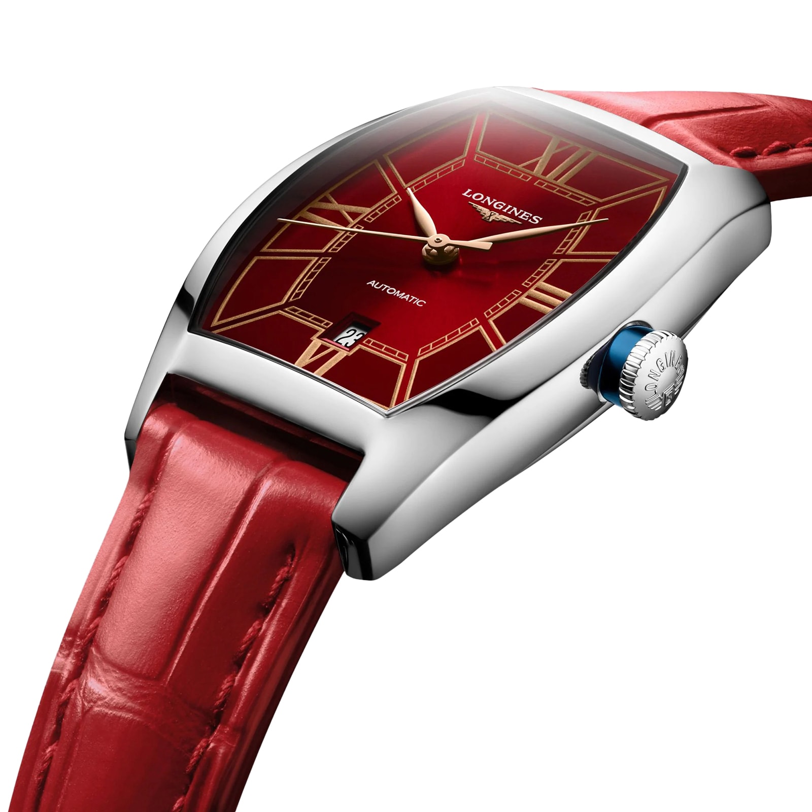 Longines Evidenza L21424092 Automatic Watch | Red Dial | Stainless Steel - Image 3