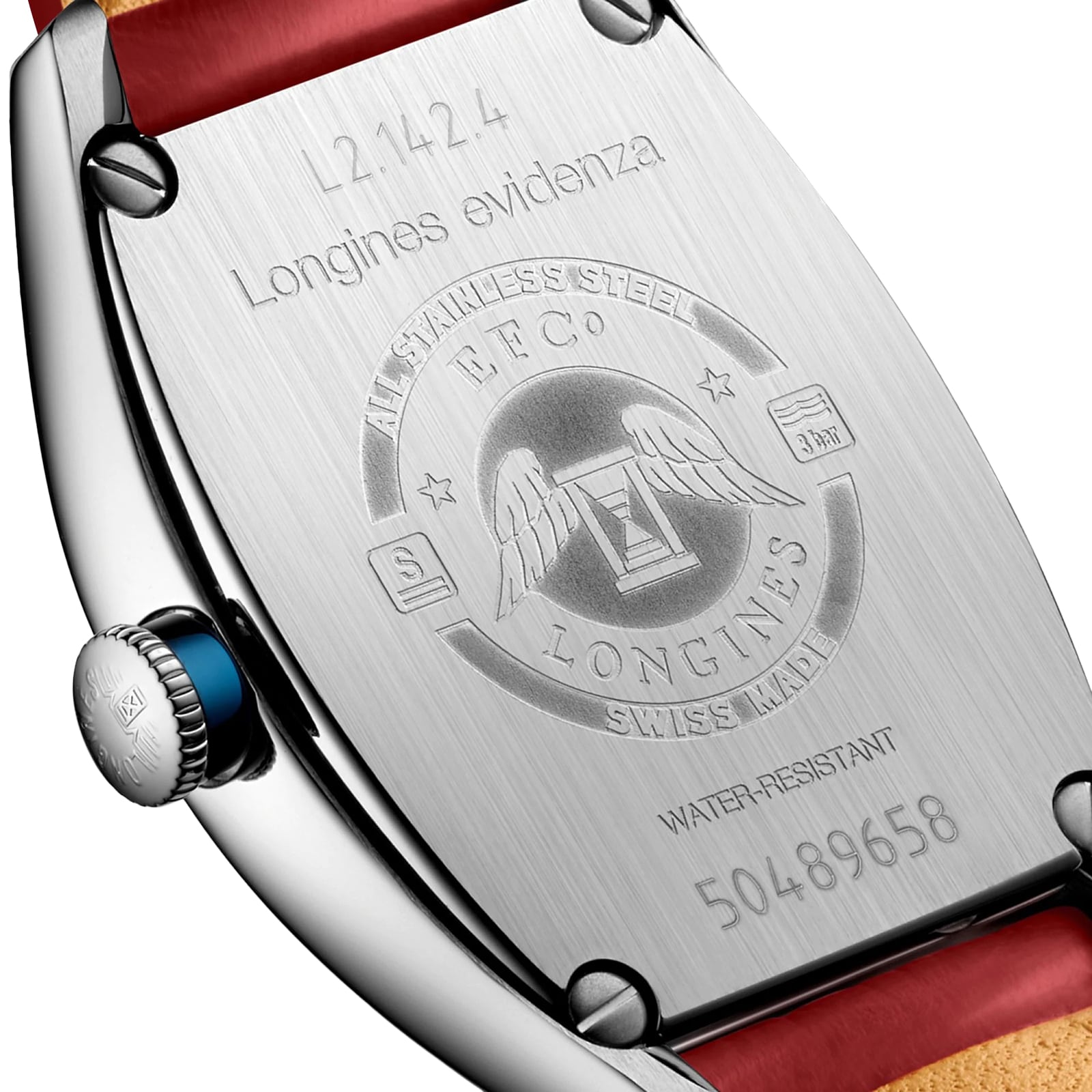Longines Evidenza L21424092 Automatic Watch | Red Dial | Stainless Steel - Image 4