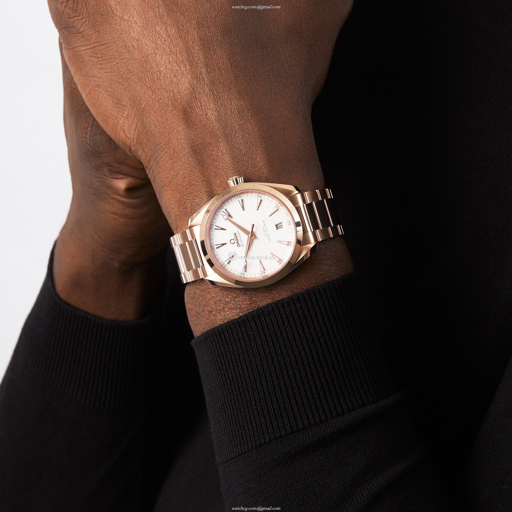 Omega Seamaster Aqua Terra 41mm Automatic | 18ct Rose Gold | White Dial - Image 2