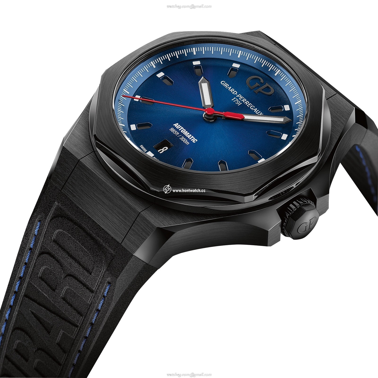 Girard-Perregaux Laureato 44mm Titanium PVD Automatic Blue Watch - Image 2