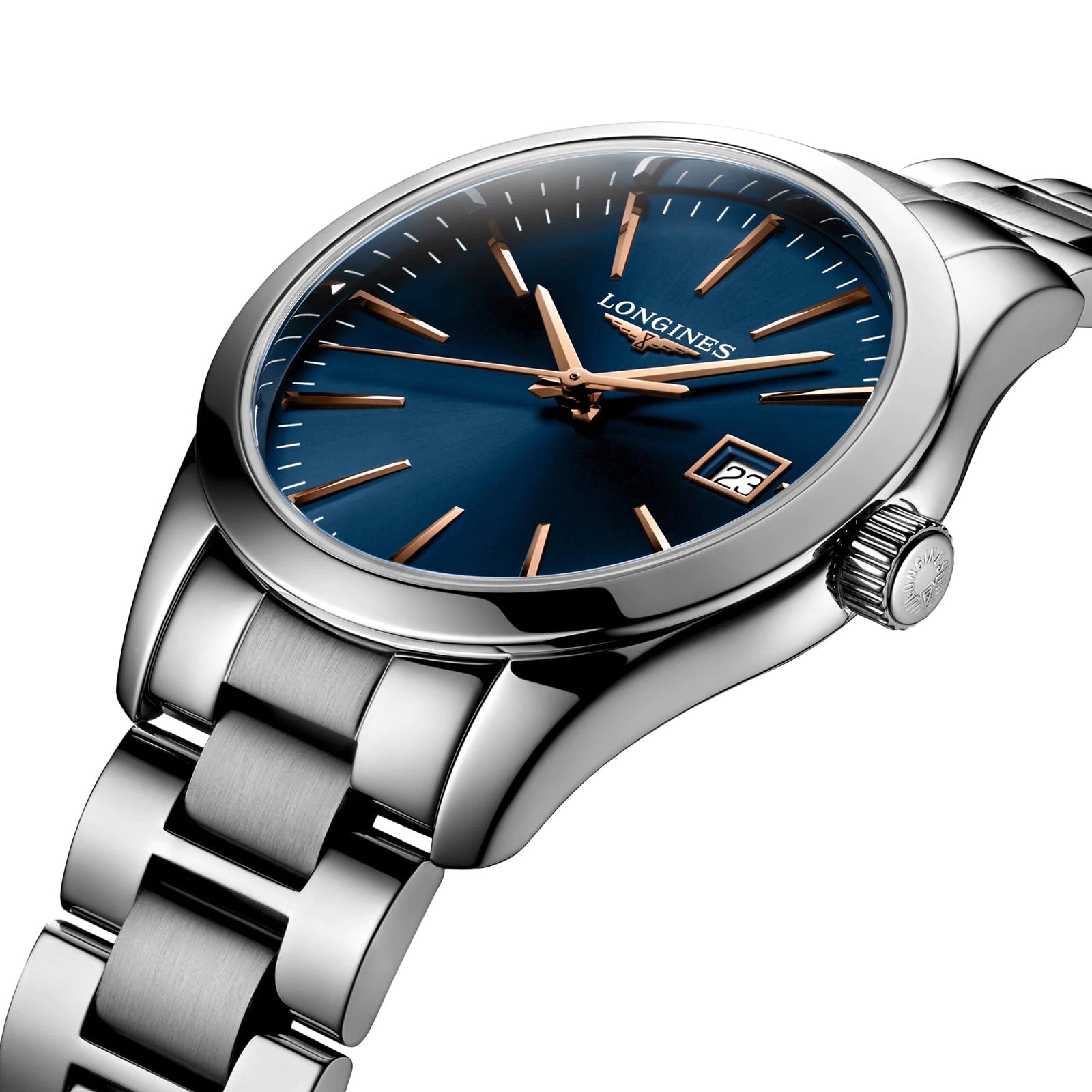 Longines Conquest L23864926 | 34mm Blue Dial | Stainless Steel Quartz Watch - Image 3