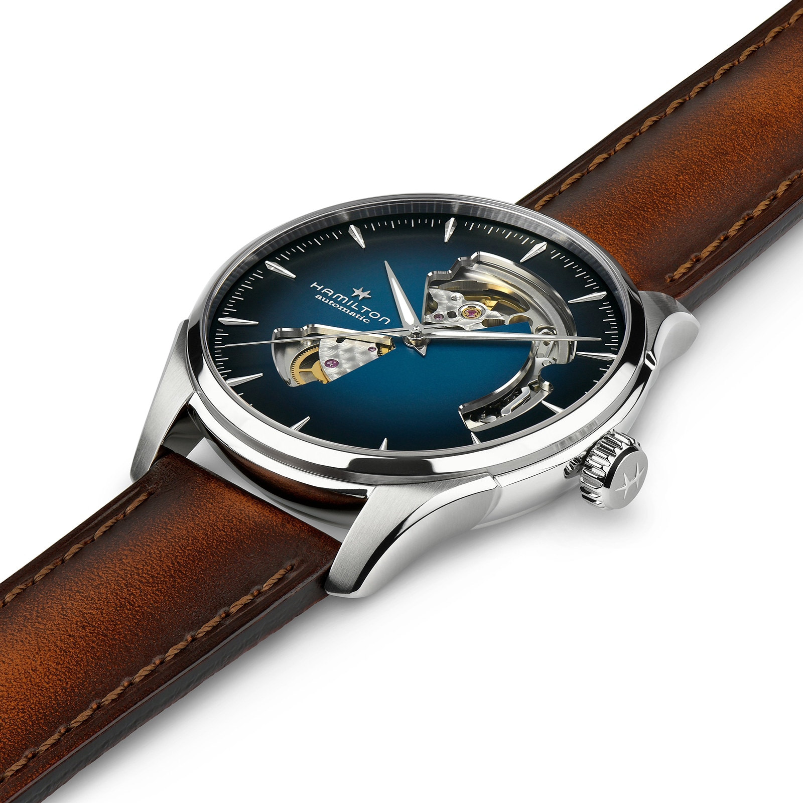 Hamilton Jazzmaster H32675540 Automatic Blue Dial - 40mm Stainless Steel Watch - Image 3
