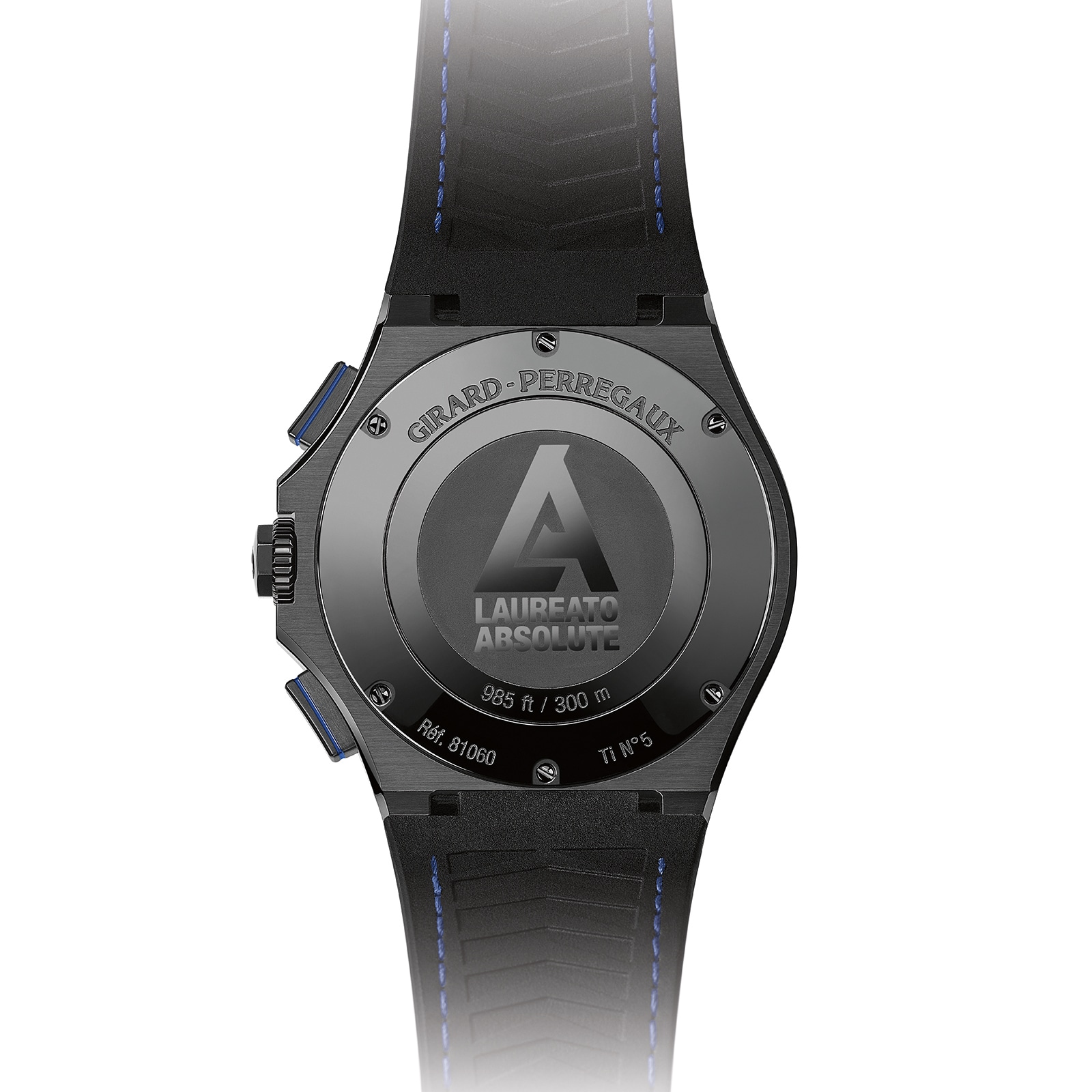Girard-Perregaux Laureato 44mm Titanium PVD Automatic Blue Watch - Image 3