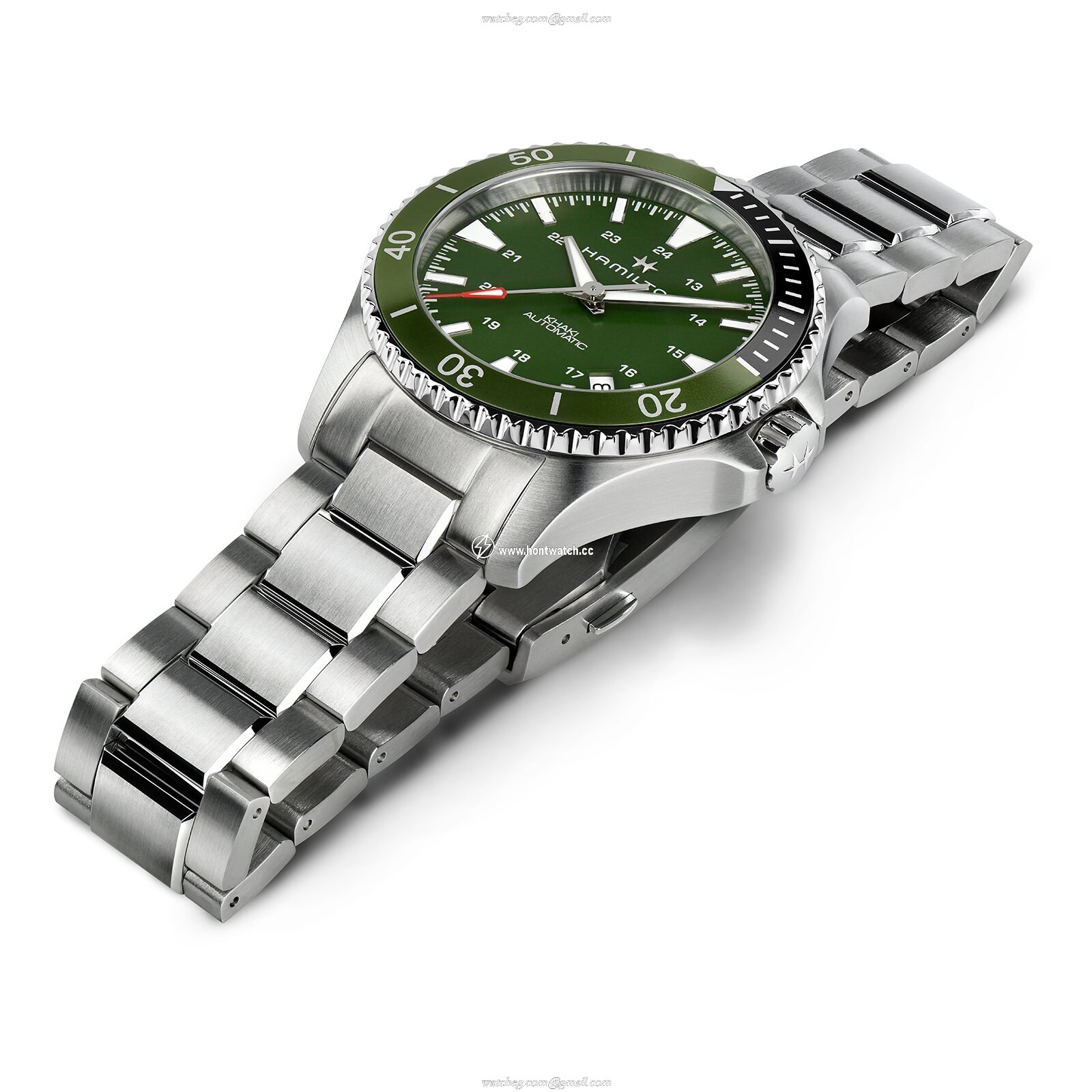Hamilton Khaki Navy H82375161 Automatic Green Dial - 40mm Stainless Steel - Image 2