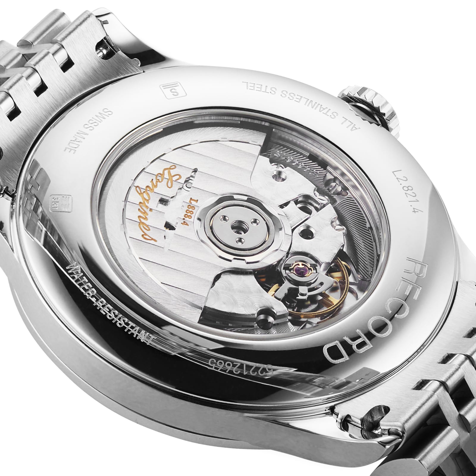 Longines Record L28214966 Automatic Watch - 40mm Blue Dial | Stainless Steel - Image 4