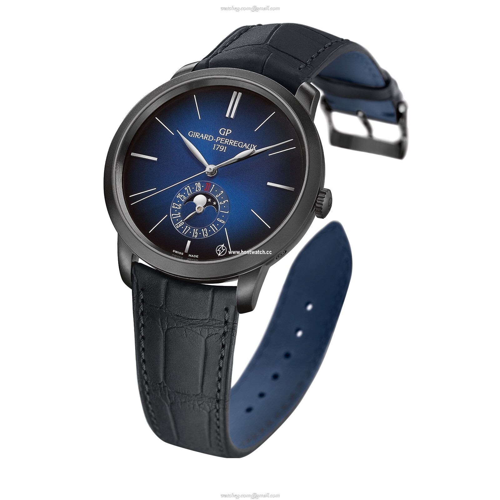 Girard-Perregaux 1966 Blue Dial Automatic Watch - Stainless Steel - Image 2