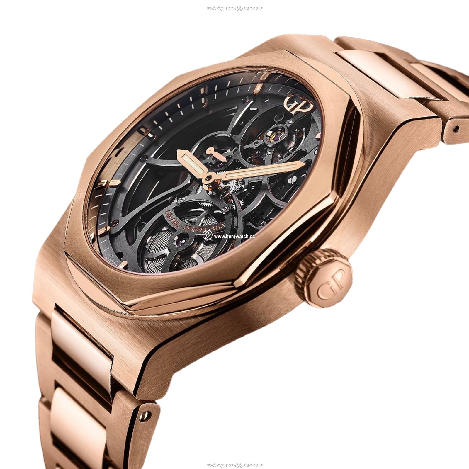 Girard-Perregaux Laureato 42mm Rose Gold Automatic Watch - 81015-52-002-52A - Image 2