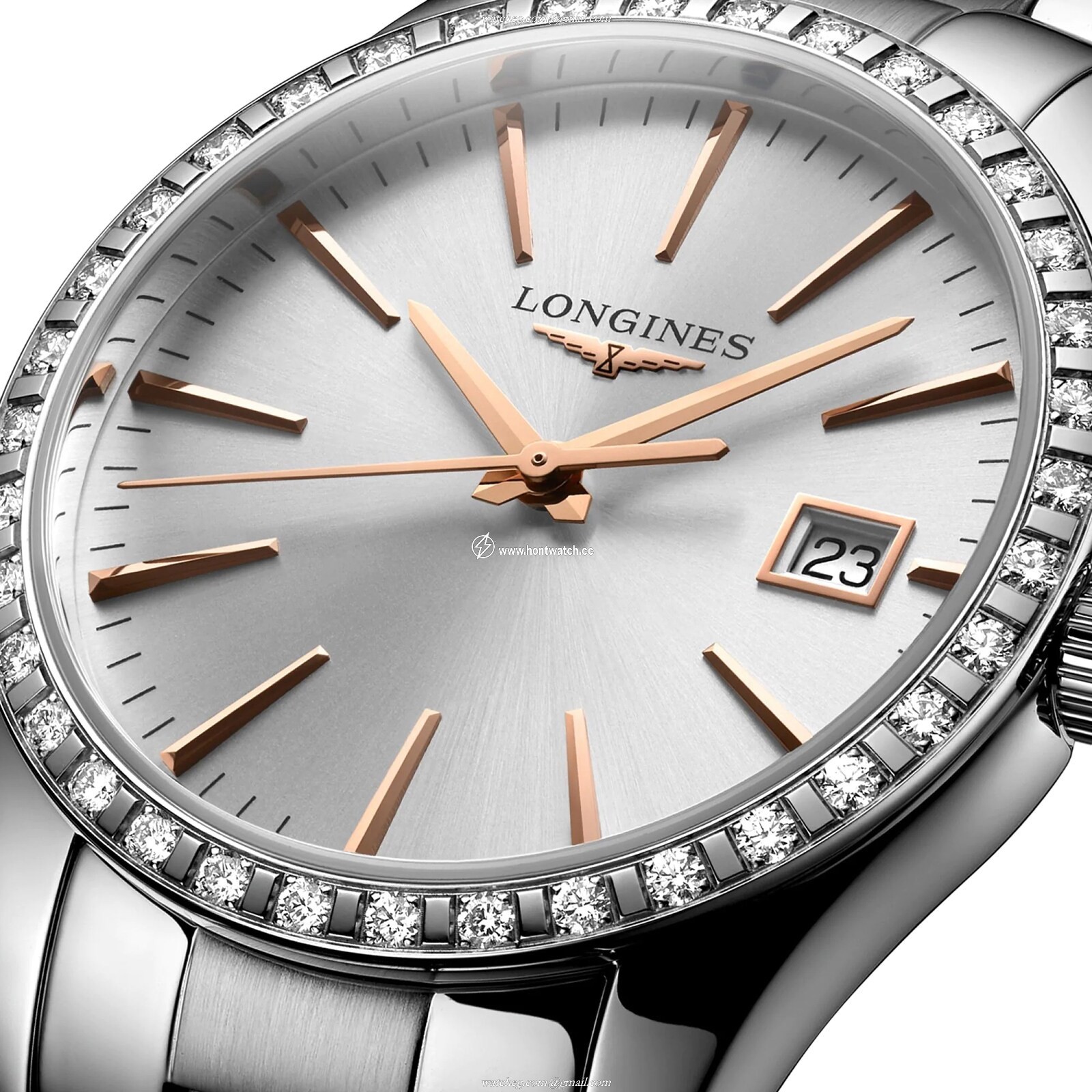 Longines Conquest L23860726 | 34mm Silver Dial | Stainless Steel Quartz Watch - Image 2