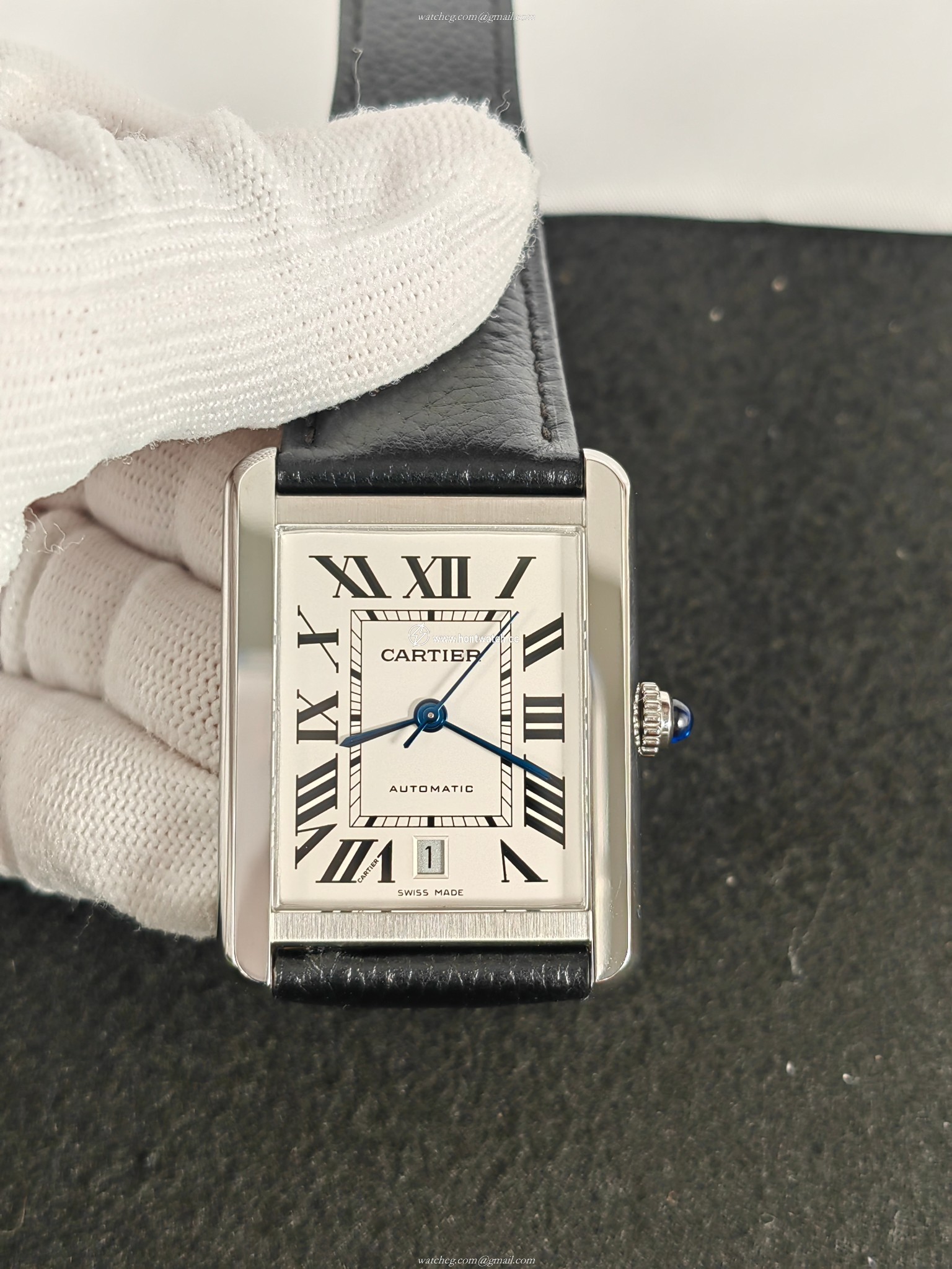 Cartier Tank MY9015 Automatic Watch for Men - 31mm Steel Case