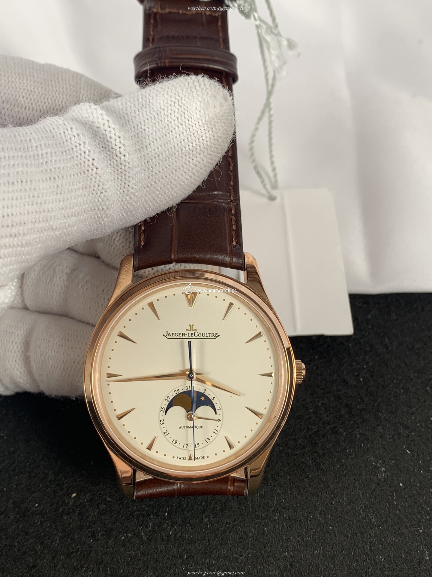 Jaeger Le Coultre Master Ultra Thin Moonphase Replica - Men's 39mm Watch | ETA866
