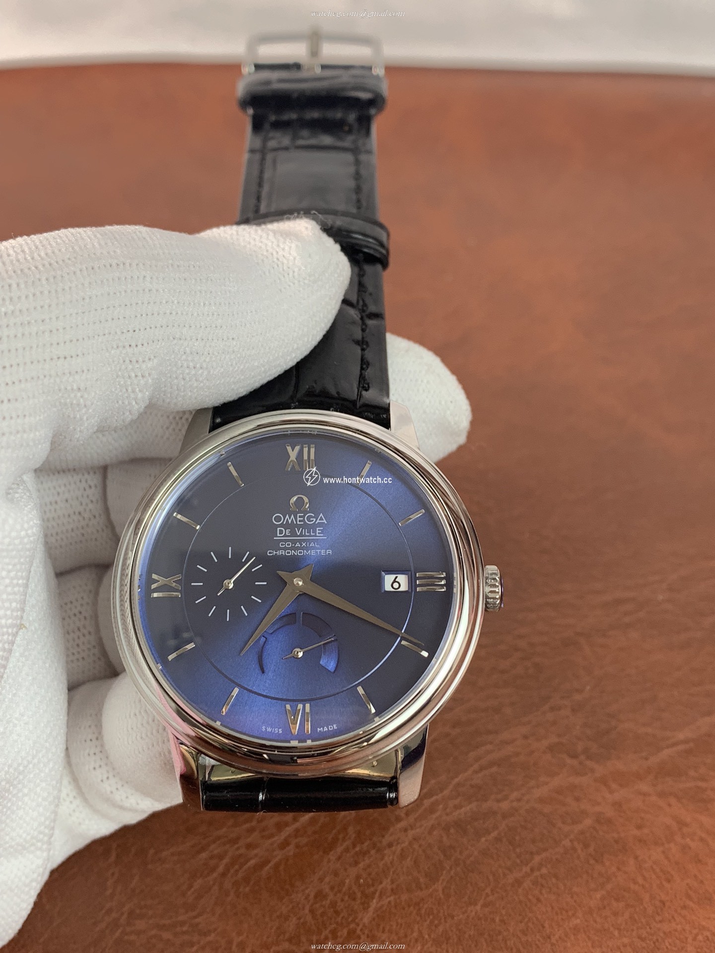 Omega De Ville Prestige Mens Watch 39.5mm | ETA 2627 | Blue Dial