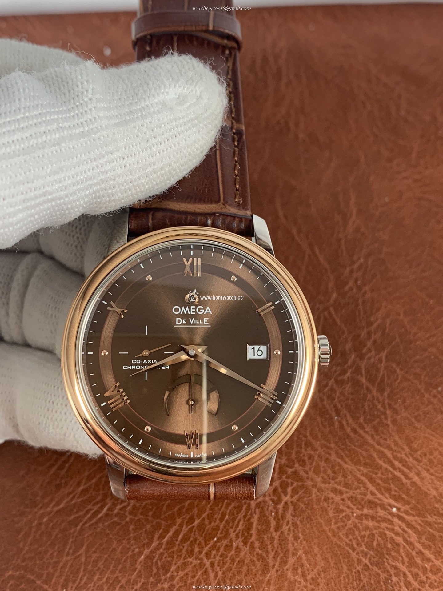 Omega De Ville Prestige Mens Watch - 39.5mm Brown Dial - ETA2824 Movement