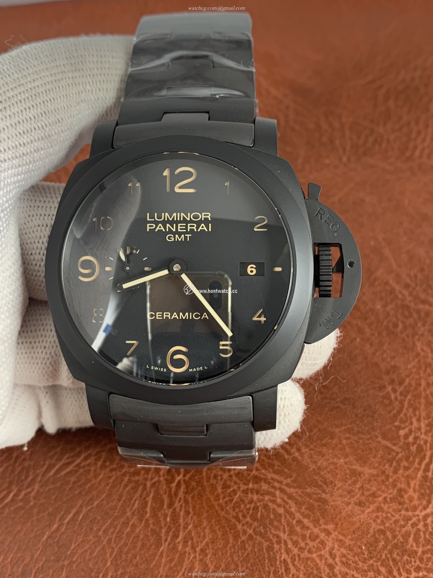 Panerai PAM438 Replica Watch - 44mm Automatic GMT - Luminor Tuttonero