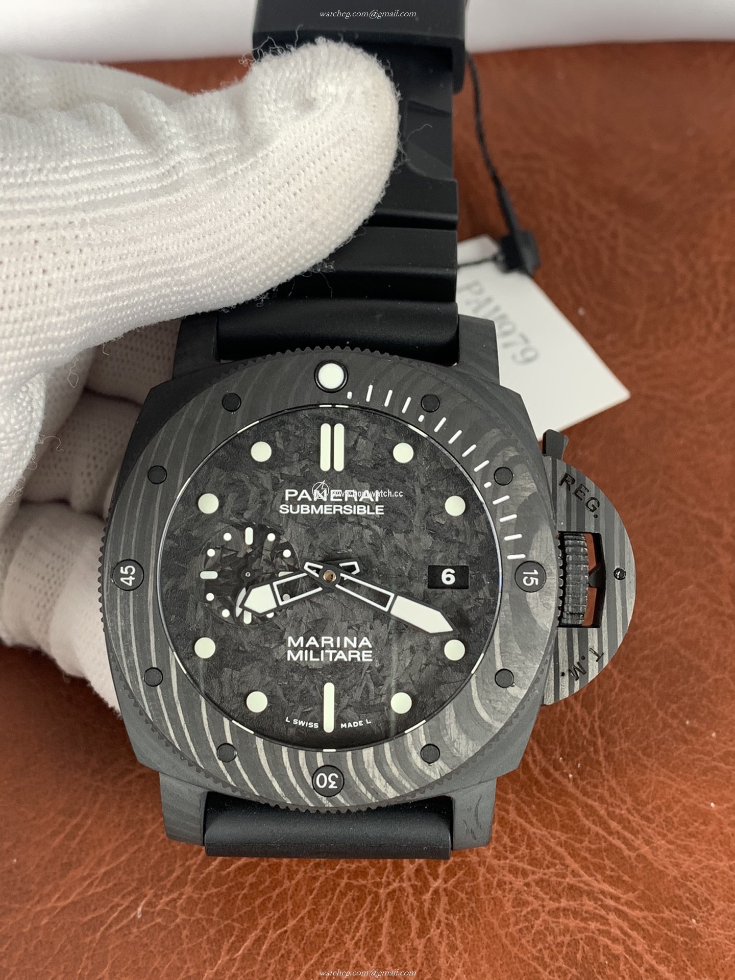 Panerai Submersible PAM 979 Replica Watch - 47mm Men's GMT Automatic