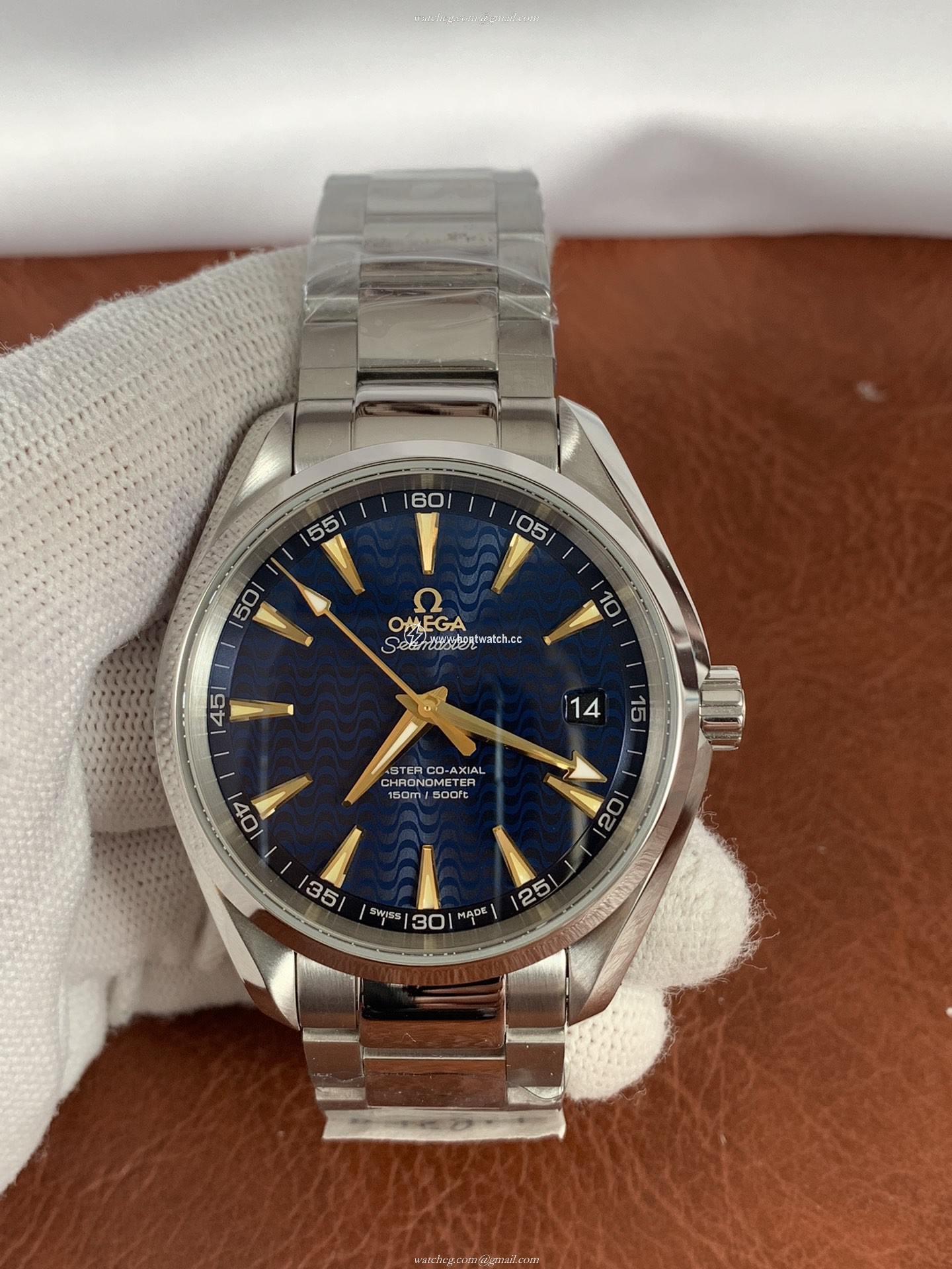 Omega Aqua Terra 150M Replica Watch for Men - 41mm Blue Dial | ETA8800