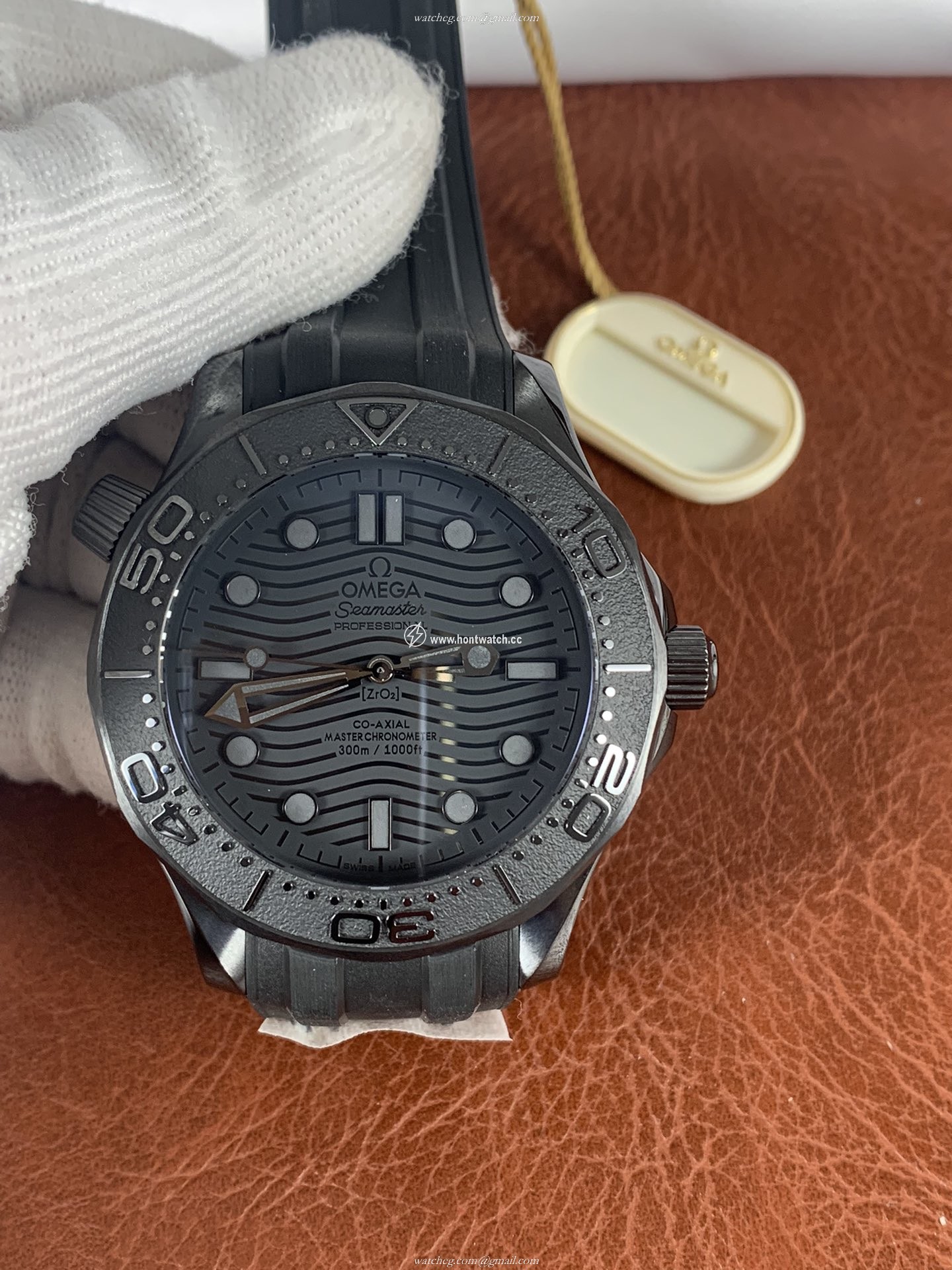 Omega Seamaster Diver 300m Green Replica Watch - 43.5mm - ETA8806
