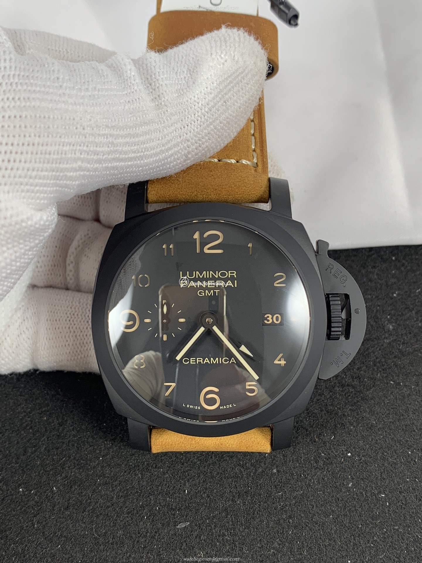 Panerai Luminor GMT 1950 PAM144 Replica - Swiss P9010 - 44mm Men's Watch