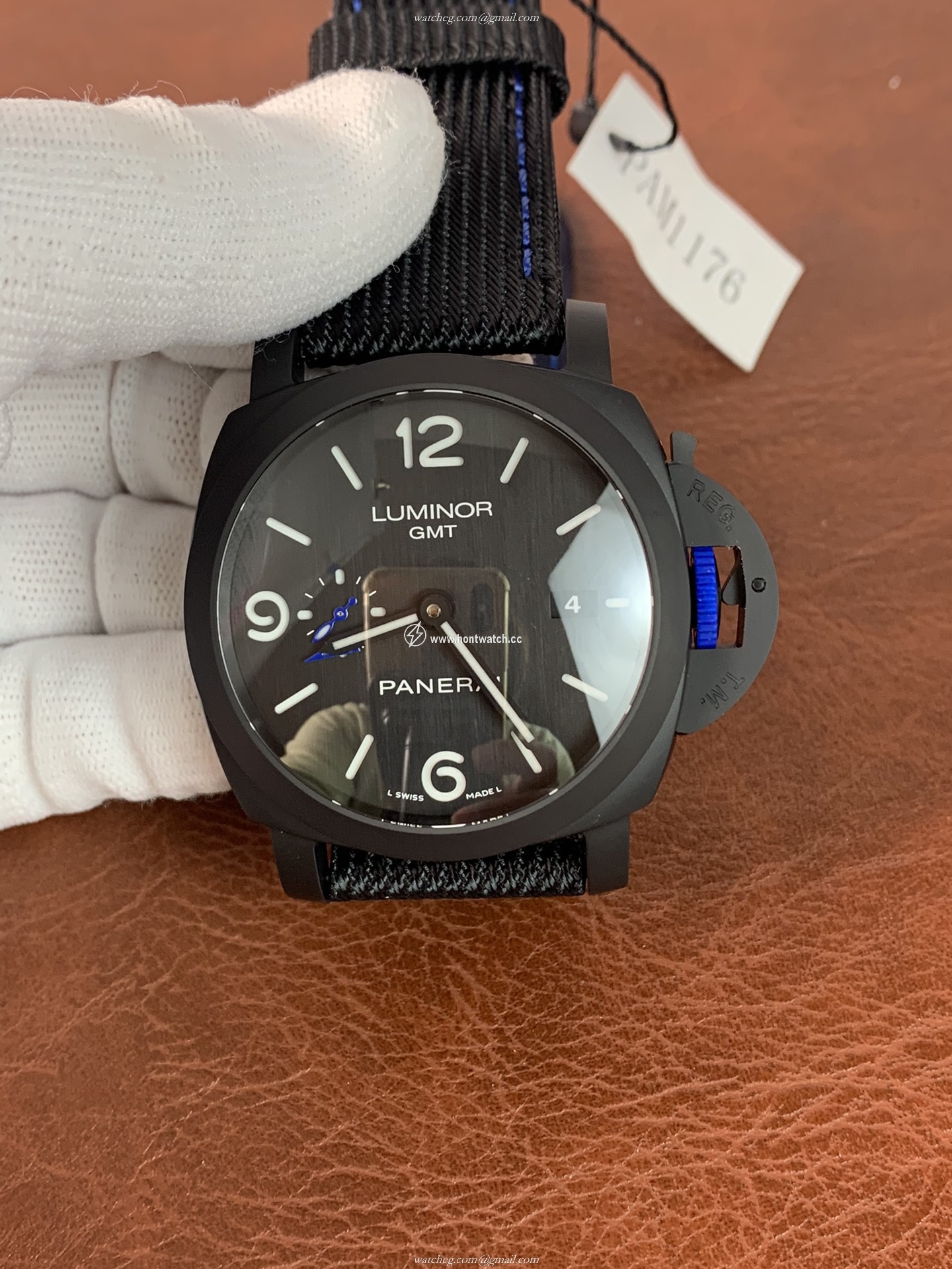 Panerai Luminor PAM01176 Replica Watch for Men - 44mm Swiss P9010 GMT