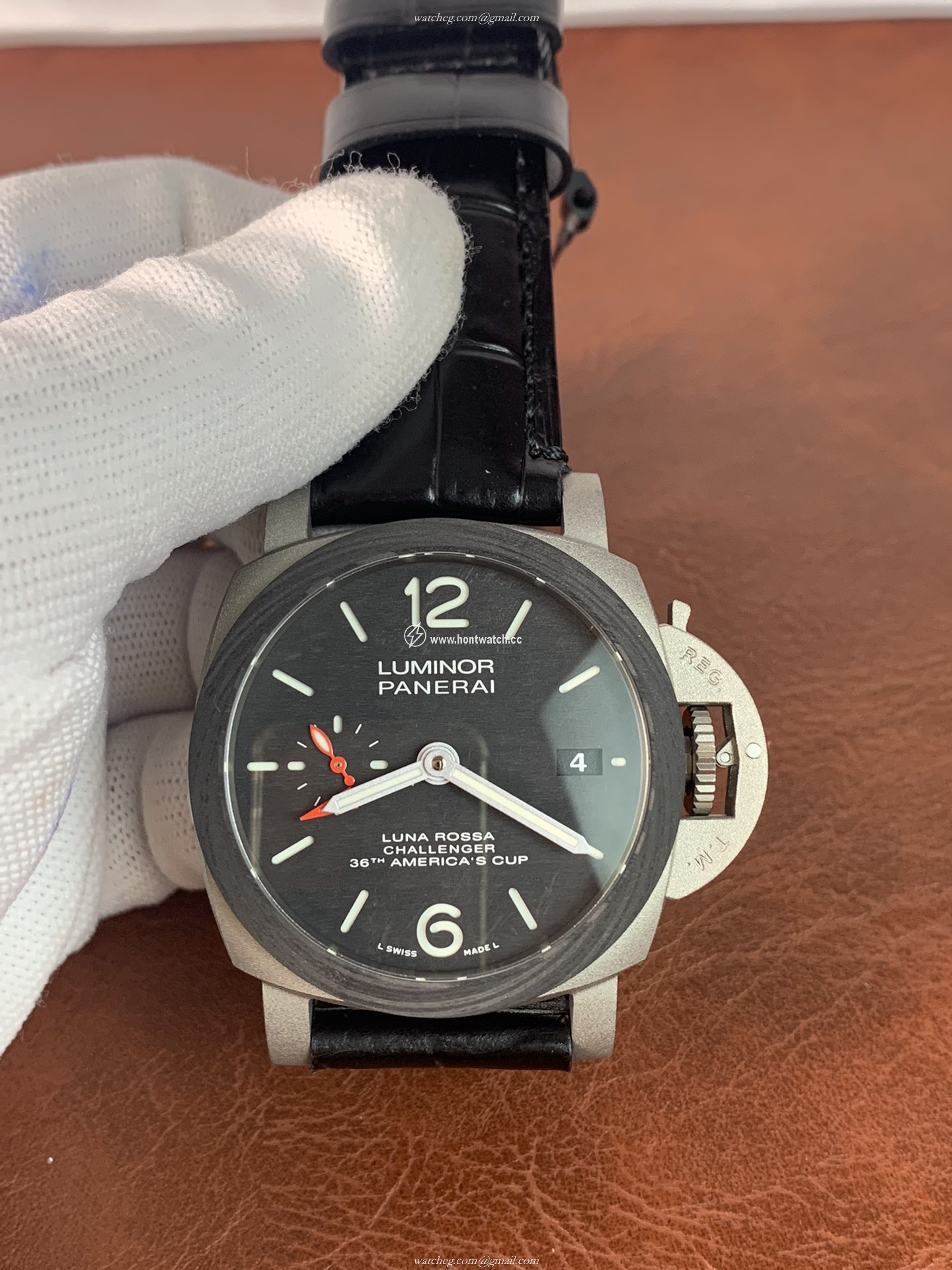 Panerai Luminor Luna Rossa GMT 42mm PAM01096 Replica - Swiss P.9010 Automatic