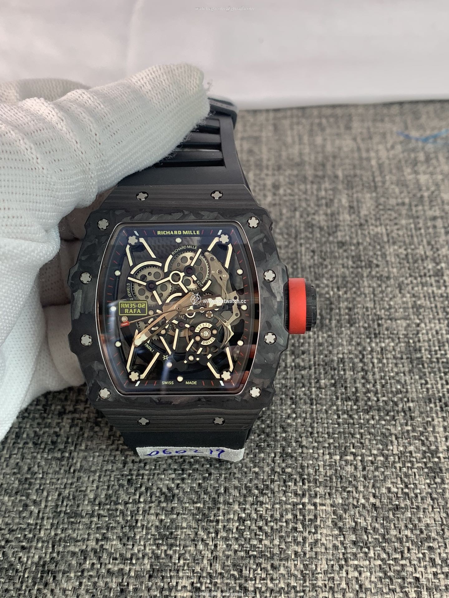 Richard Mille RM035-02 Replica Men's Watch - 42mm Black Skeleton Dial | Seiko NH05A