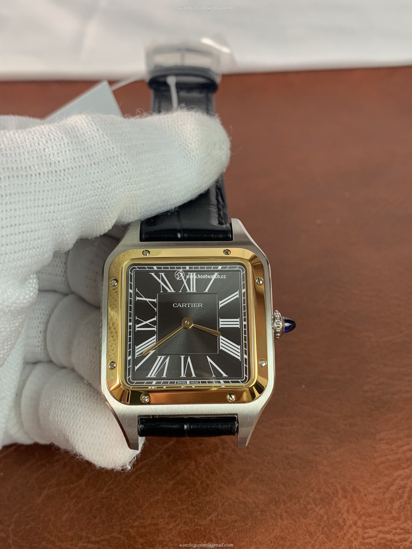 Cartier Santos De Cartier W2SA0015 Mens Watch - 43mm Rose Gold Replica