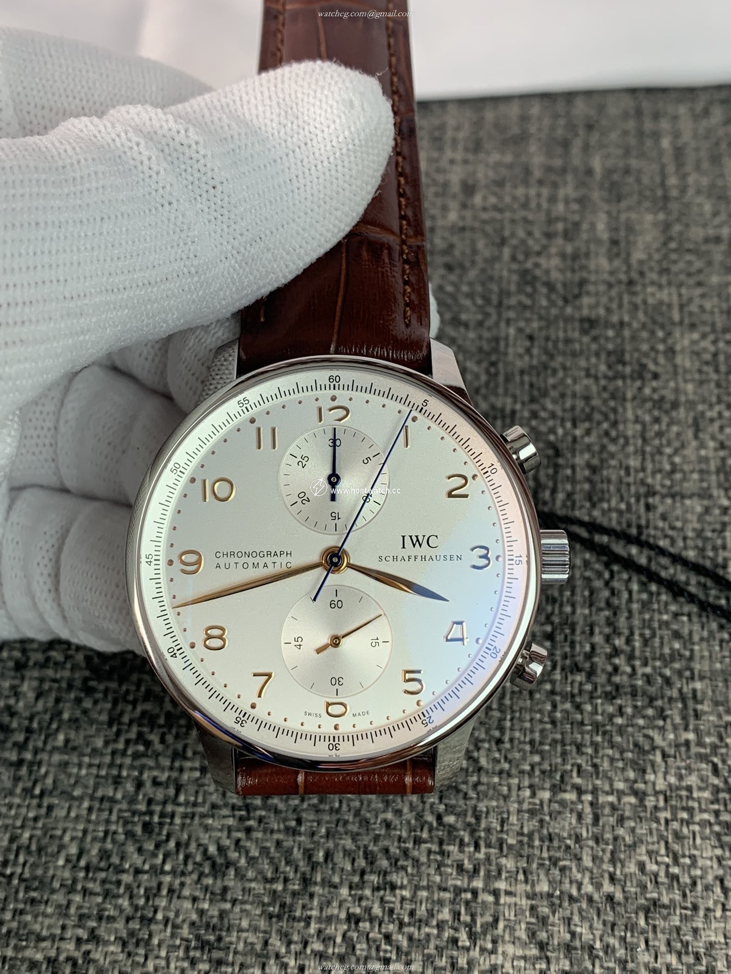 IWC Portugieser Automatic IW371445 Men's Watch - 41mm Silver Dial
