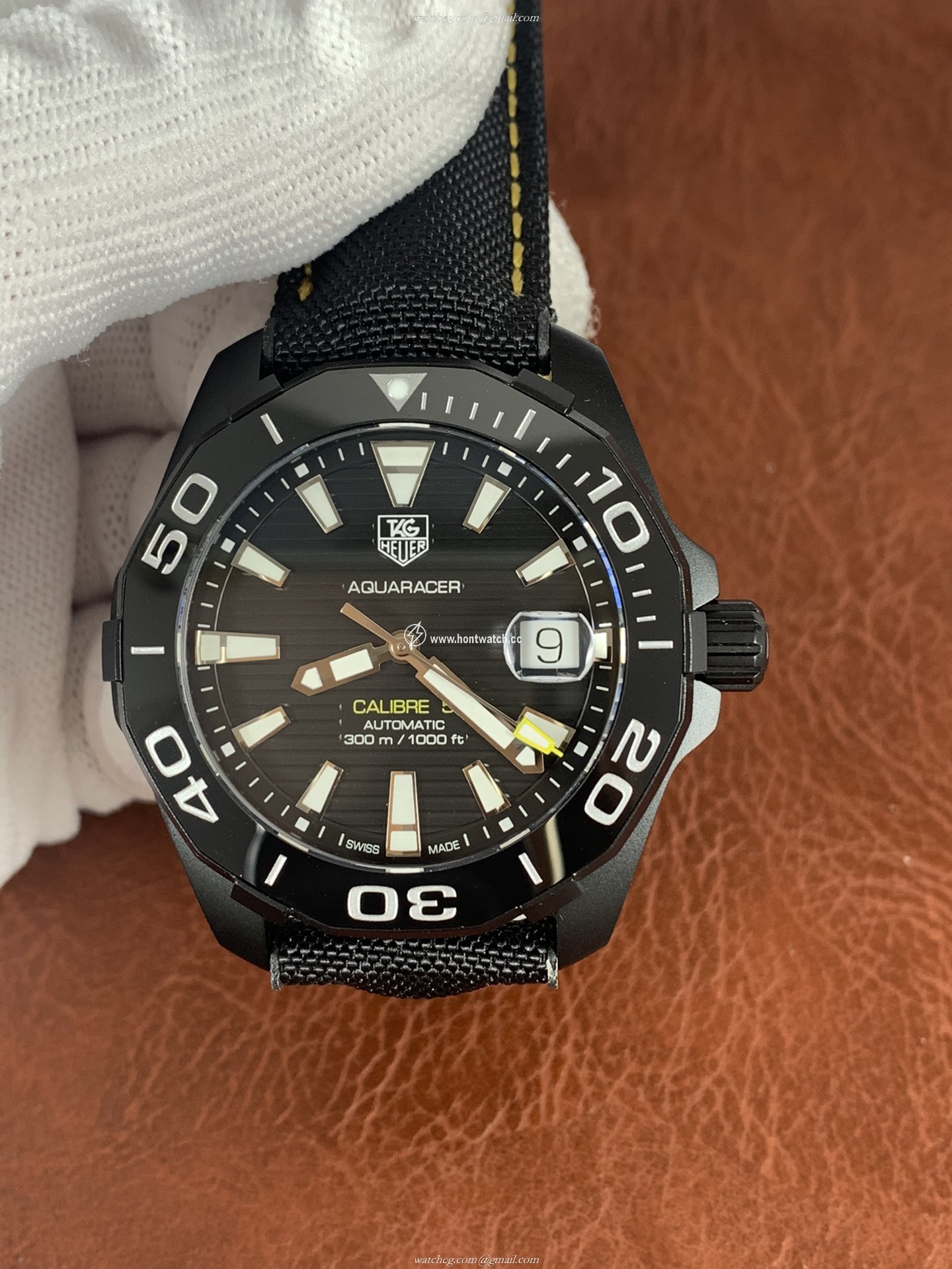 Tag Heuer Aquaracer Calibre 5 Men's Watch - 45mm Black Dial ETA2671