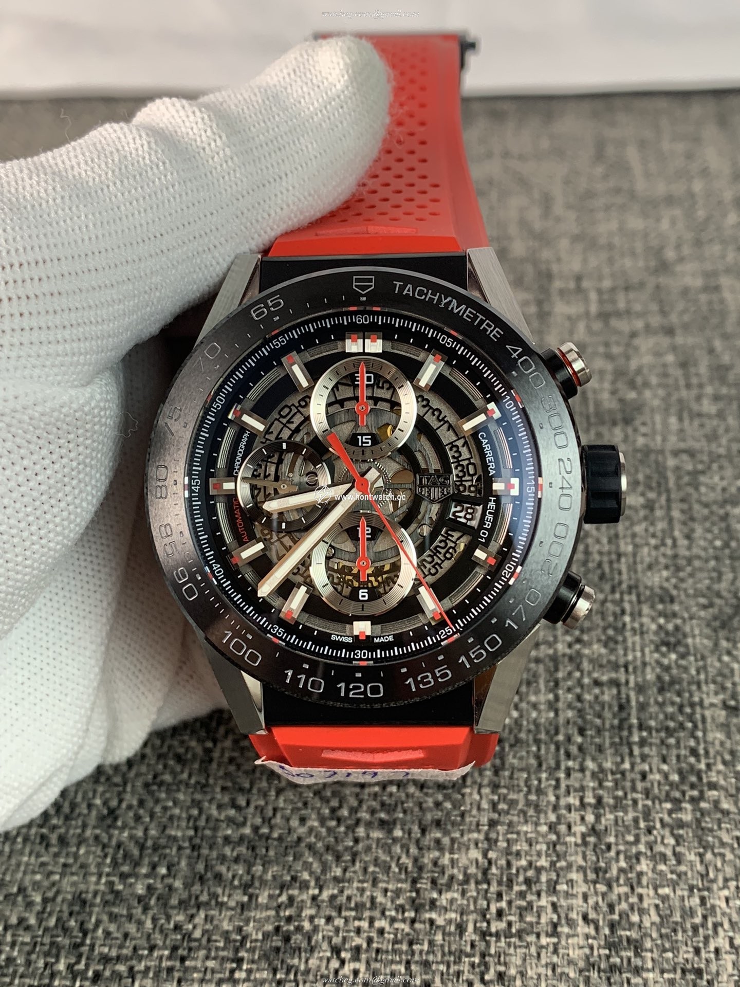 Tag Heuer Carrera Calibre HEUER 01 CAR2A1Z.FT6050 Replica - Men's 45mm Chronograph