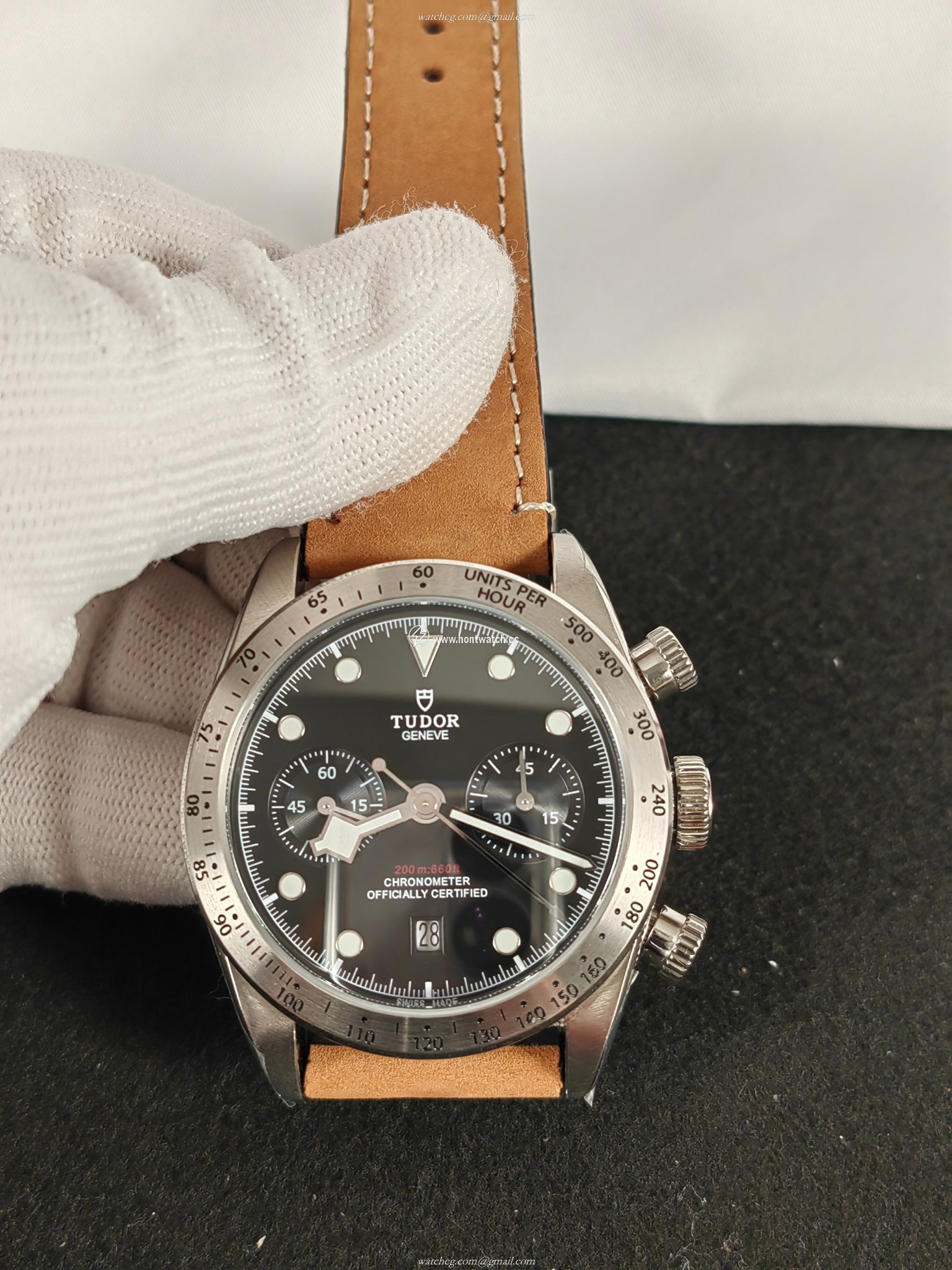 Tudor Black Bay Chronograph Mens Watch - 41mm Valjoux-7750 | M79350-0005
