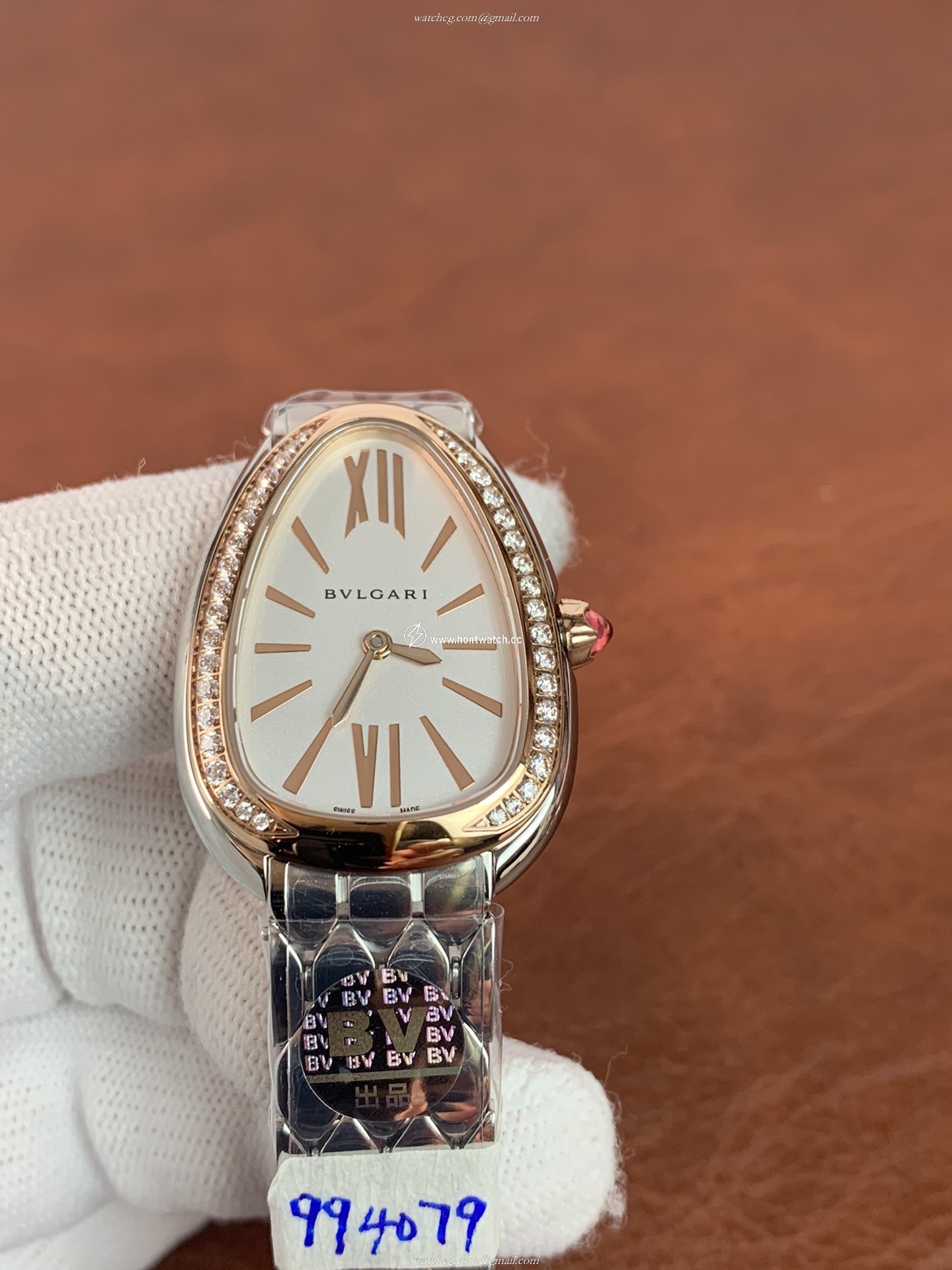 Bvlgari Serpenti Ladies Watch | 33mm Steel & Rose Gold | Swiss Quartz