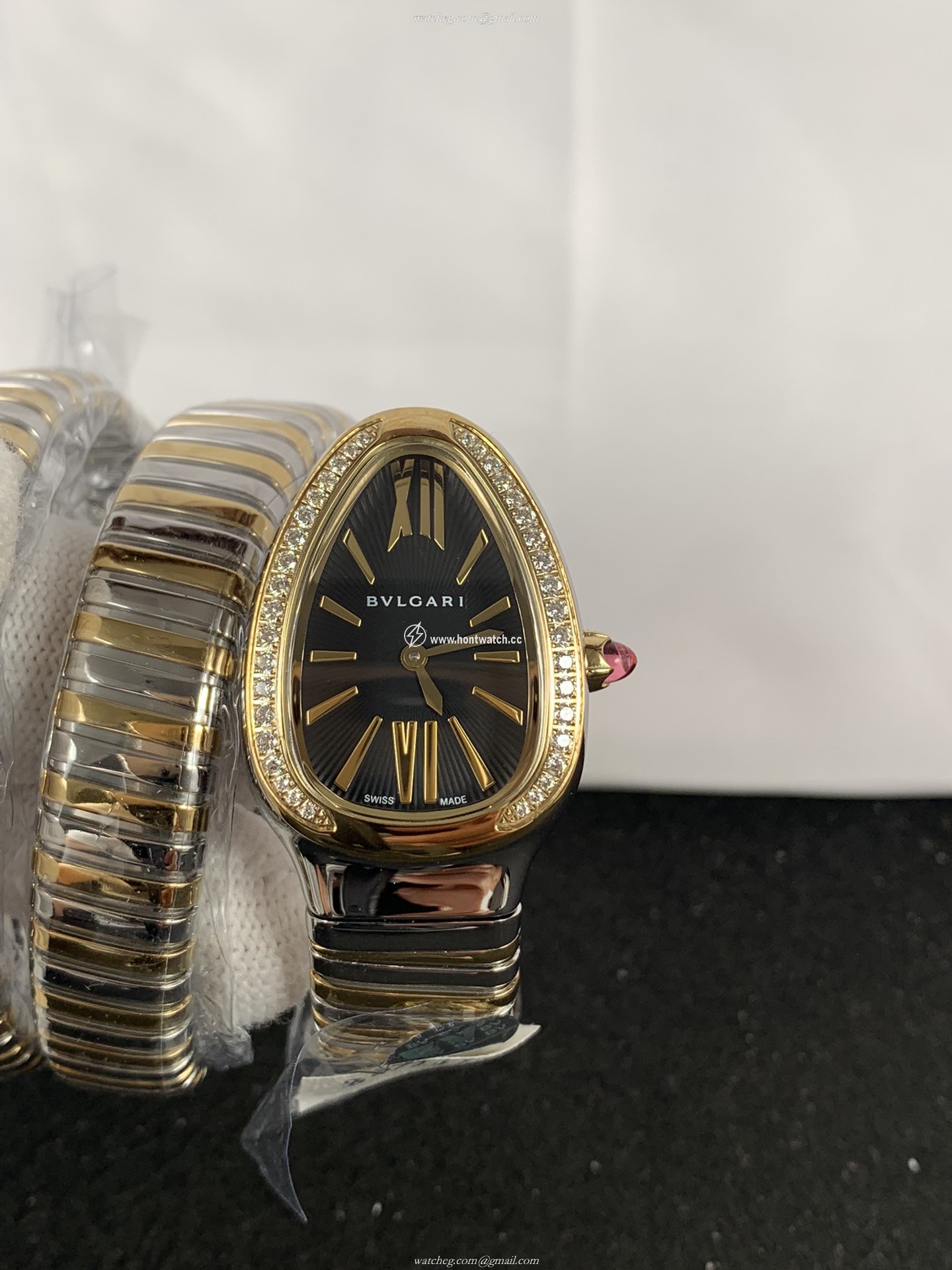 Bvlgari Serpenti Spiga Ladies Watch - 35mm Swiss Quartz - White Ceramic