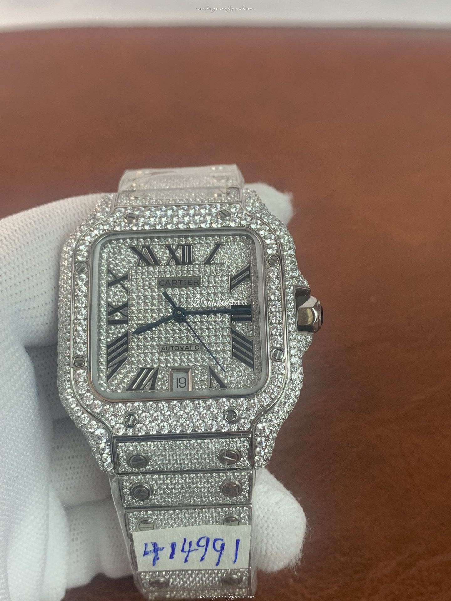 Cartier Santos De Cartier WSSA0009 ICED Replica - Men's 40mm Swiss Automatic