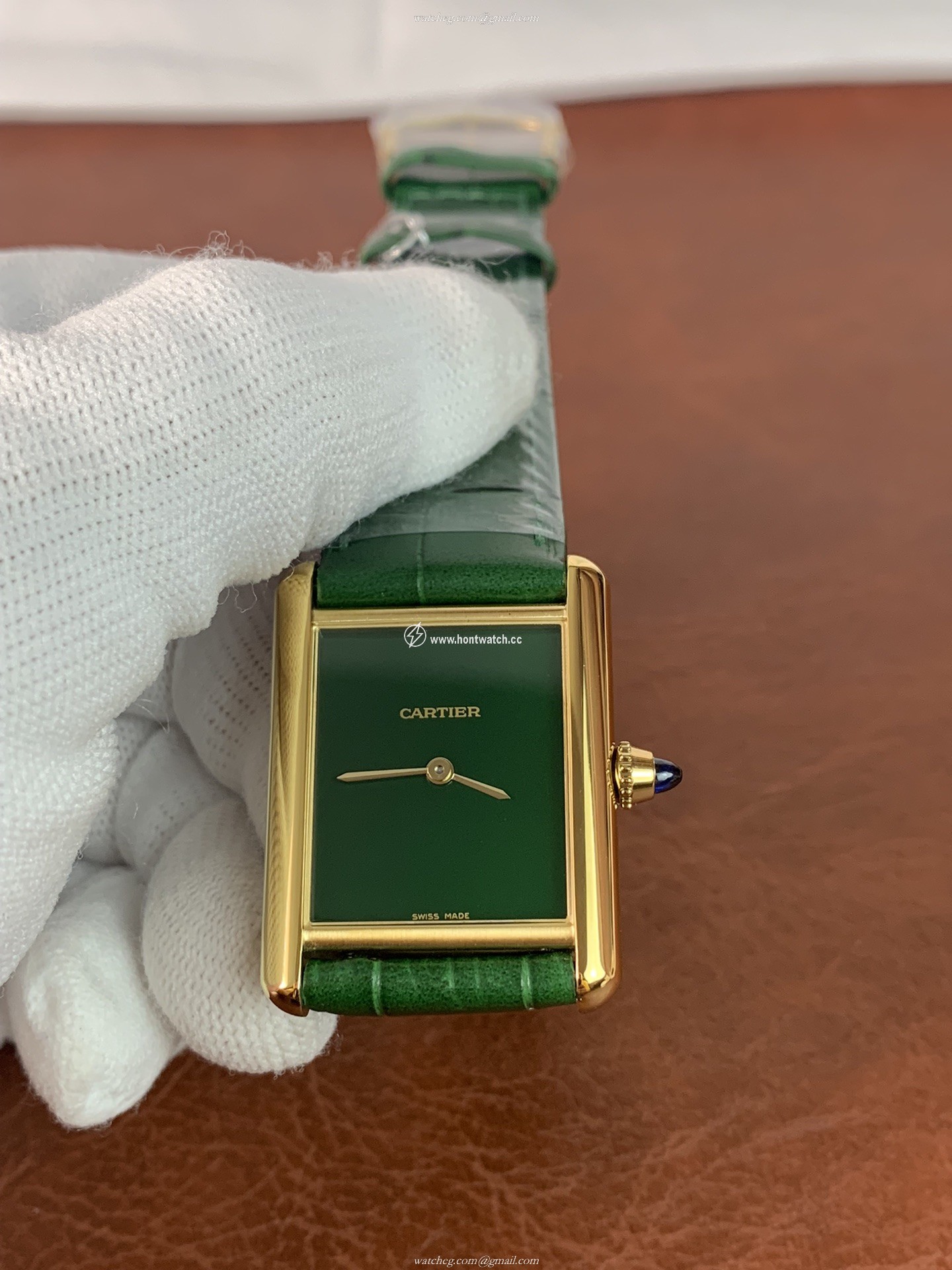 Cartier Tank WGTA0091 Green Replica Watch for Women | Swiss Quartz