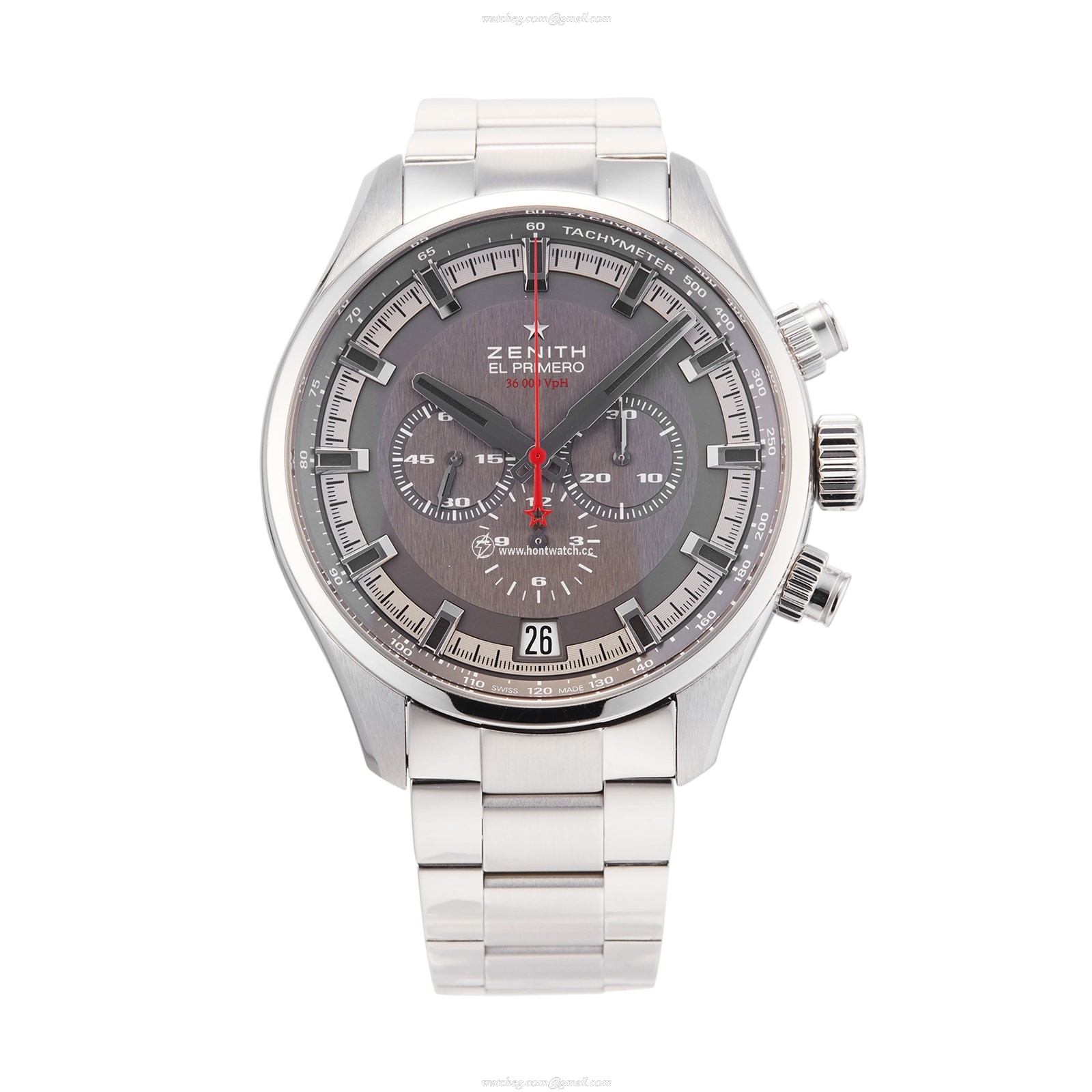 Zenith El Primero 03.2280.400/91.M2280 - 45mm Automatic Grey Dial - Stainless Steel