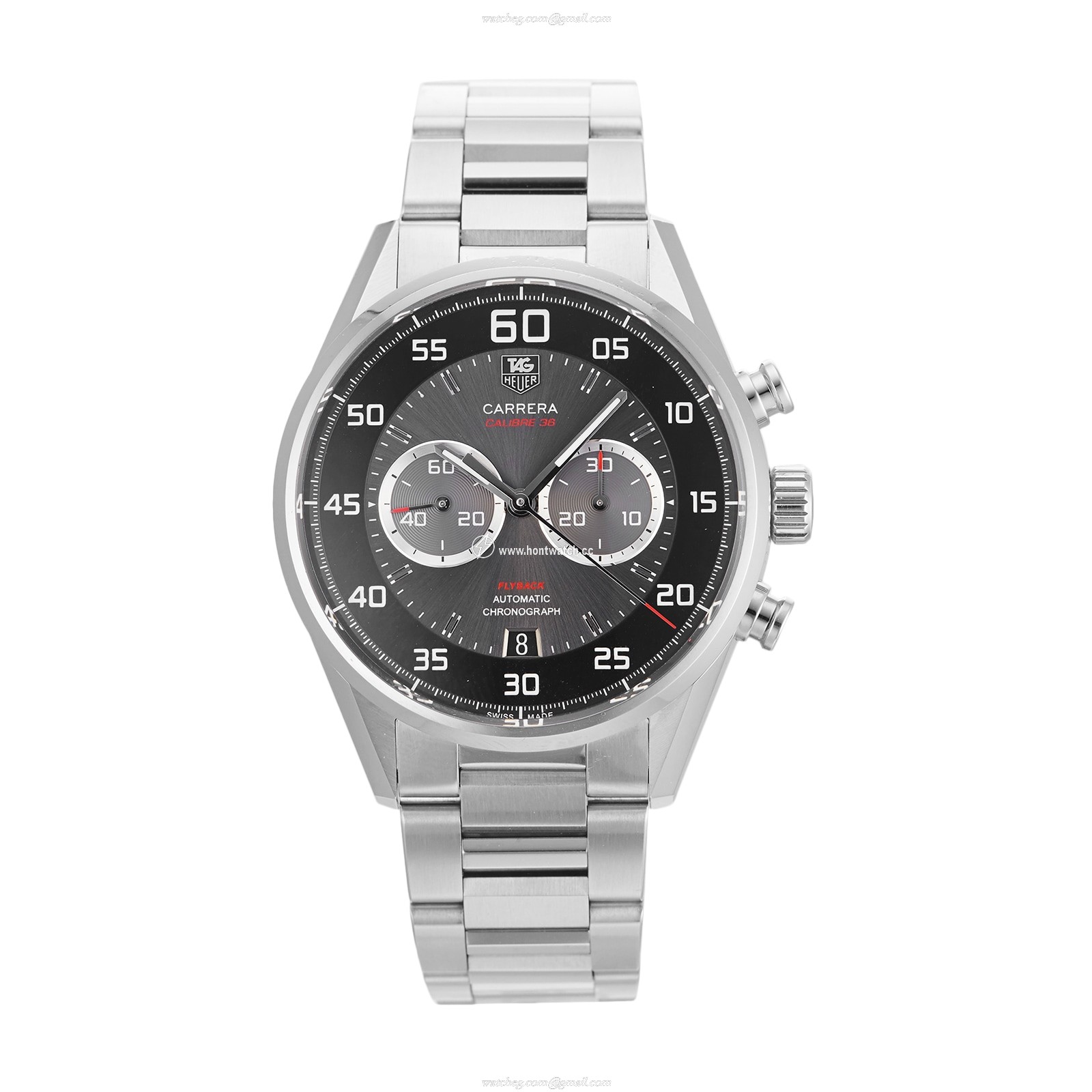 Pre-Owned TAG Heuer Carrera Automatic Chronograph | 43mm Black Dial | Stainless Steel